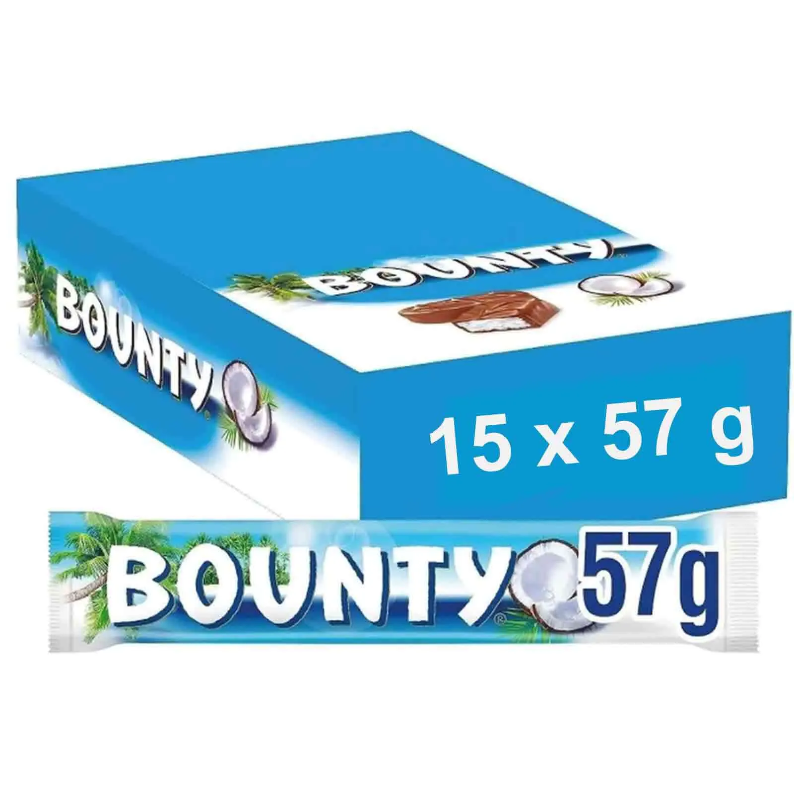 CHOCOLATE MILK COCONUT BOUNTY ( 3 X 5 X 57 GM )