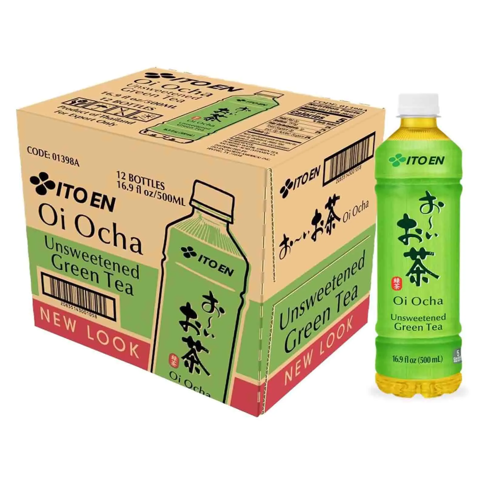 GREEN TEA DRINK UNSWEETENED ITOEN ( 12 X 500 ML ) 