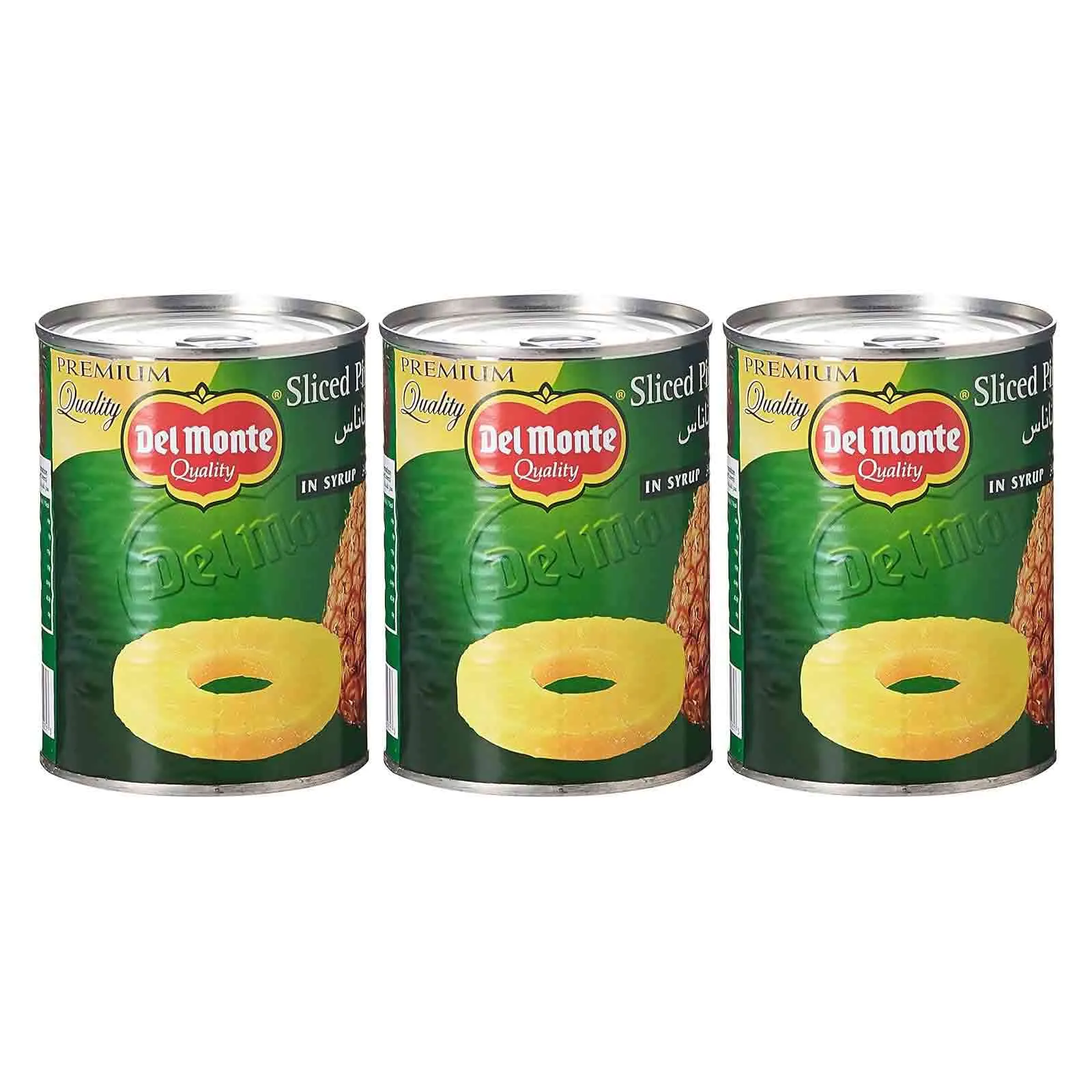 PINEAPPLE SLICES IN SYRUP DEL MONTE ( 3 X 570 GM )