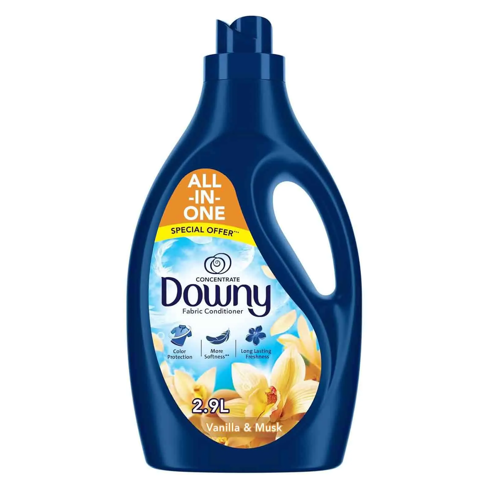 FABRIC CONDITIONER CONCENTRATE VANILLA & MUSK DOWNY ( 2.9 LTR )