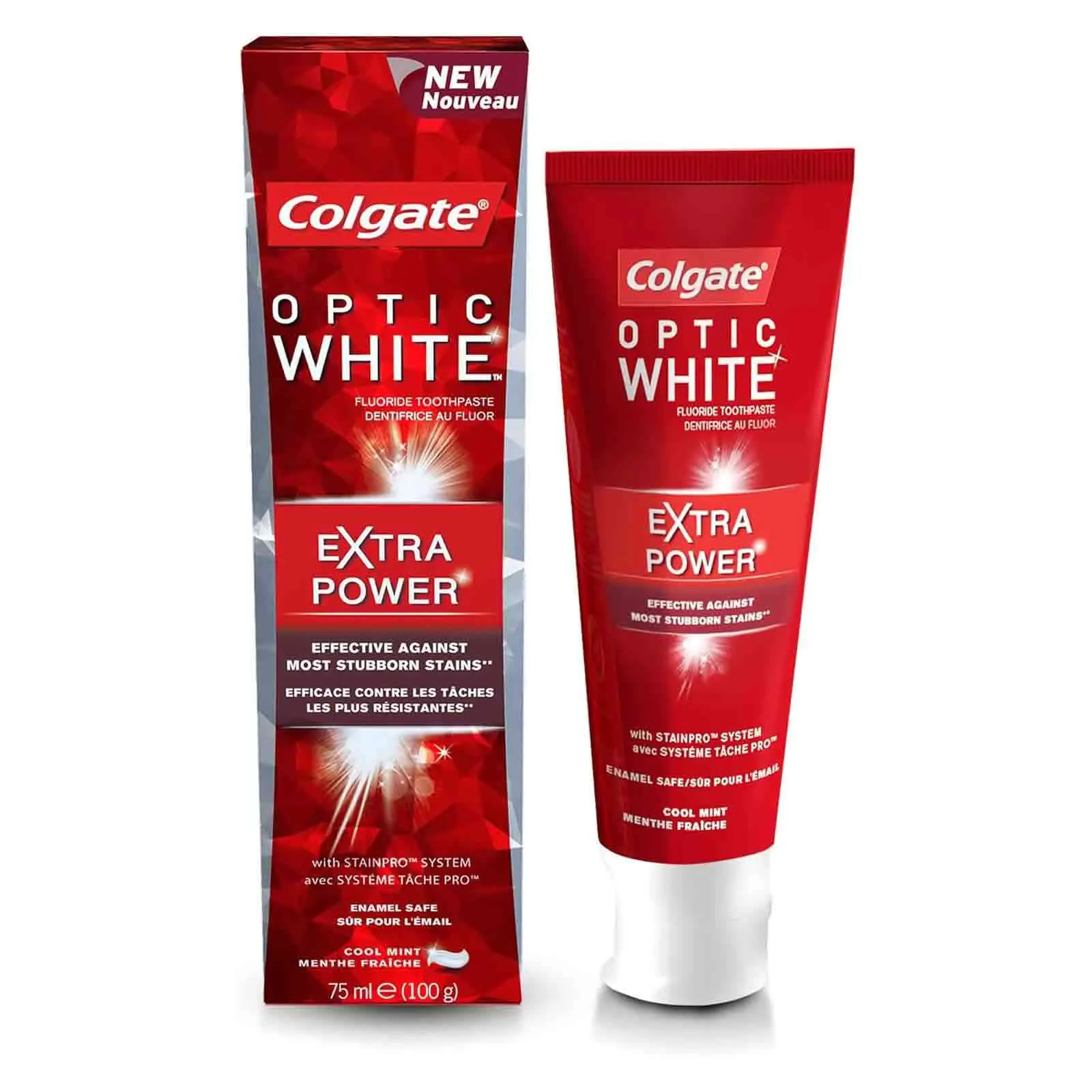 TOOTHPASTE EXTRA POWER OPTIC WHITE COLGATE ( 75 ML )