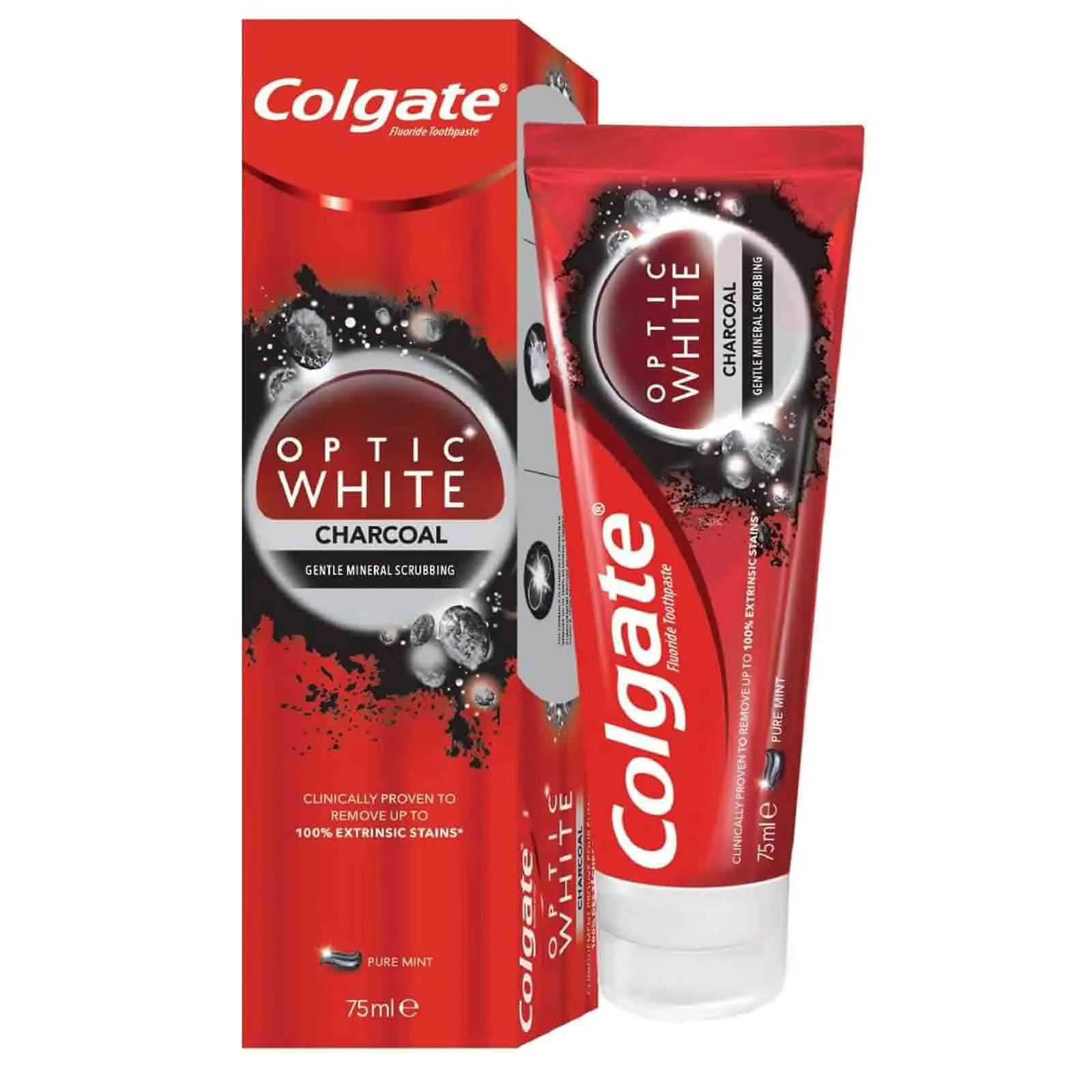 TOOTHPASTE CHARCOAL OPTIC WHITE COLGATE ( 75 ML )