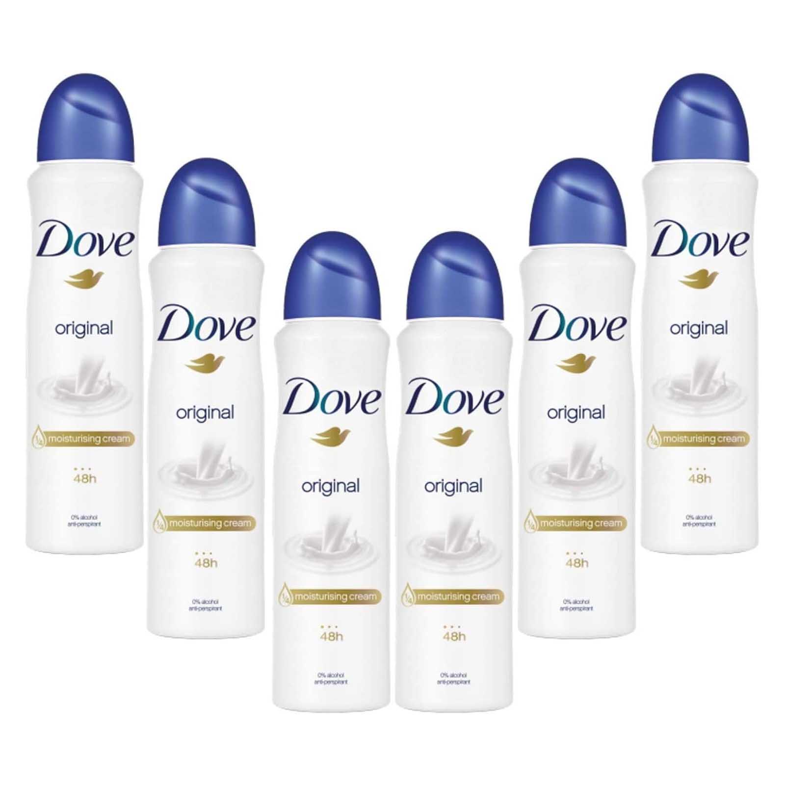 DEODORANT SPRAY ORIGINAL DOVE ( 6 X 250 ML )