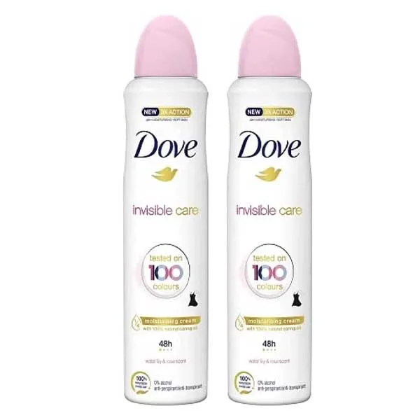 DEODORANT SPRAY INVISIBLECARE FLORAL TOUCH DOVE ( 2 X 250 ML )
