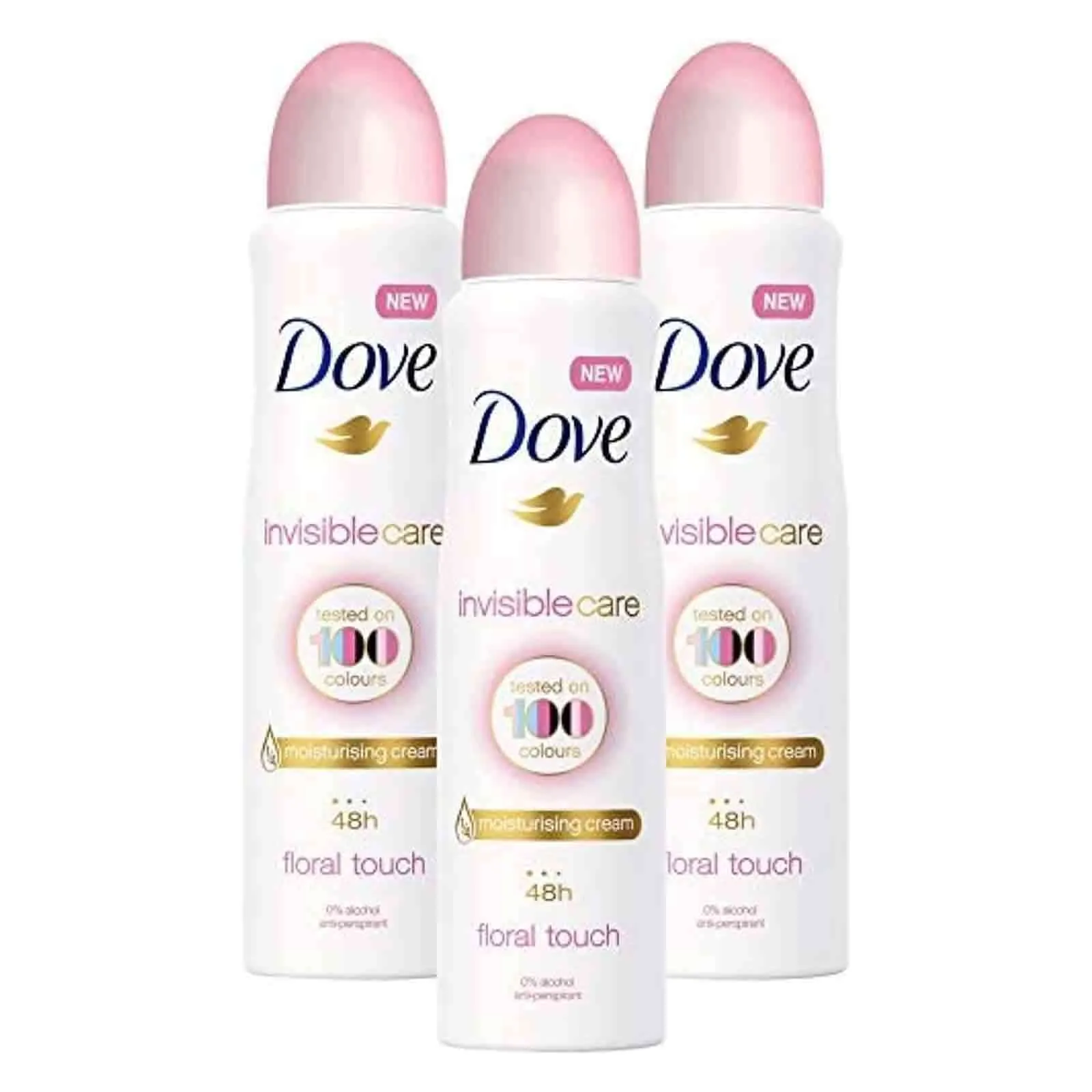 DEODORANT SPRAY INVISIBLECARE FLORAL TOUCH DOVE ( 3 X 250 ML )