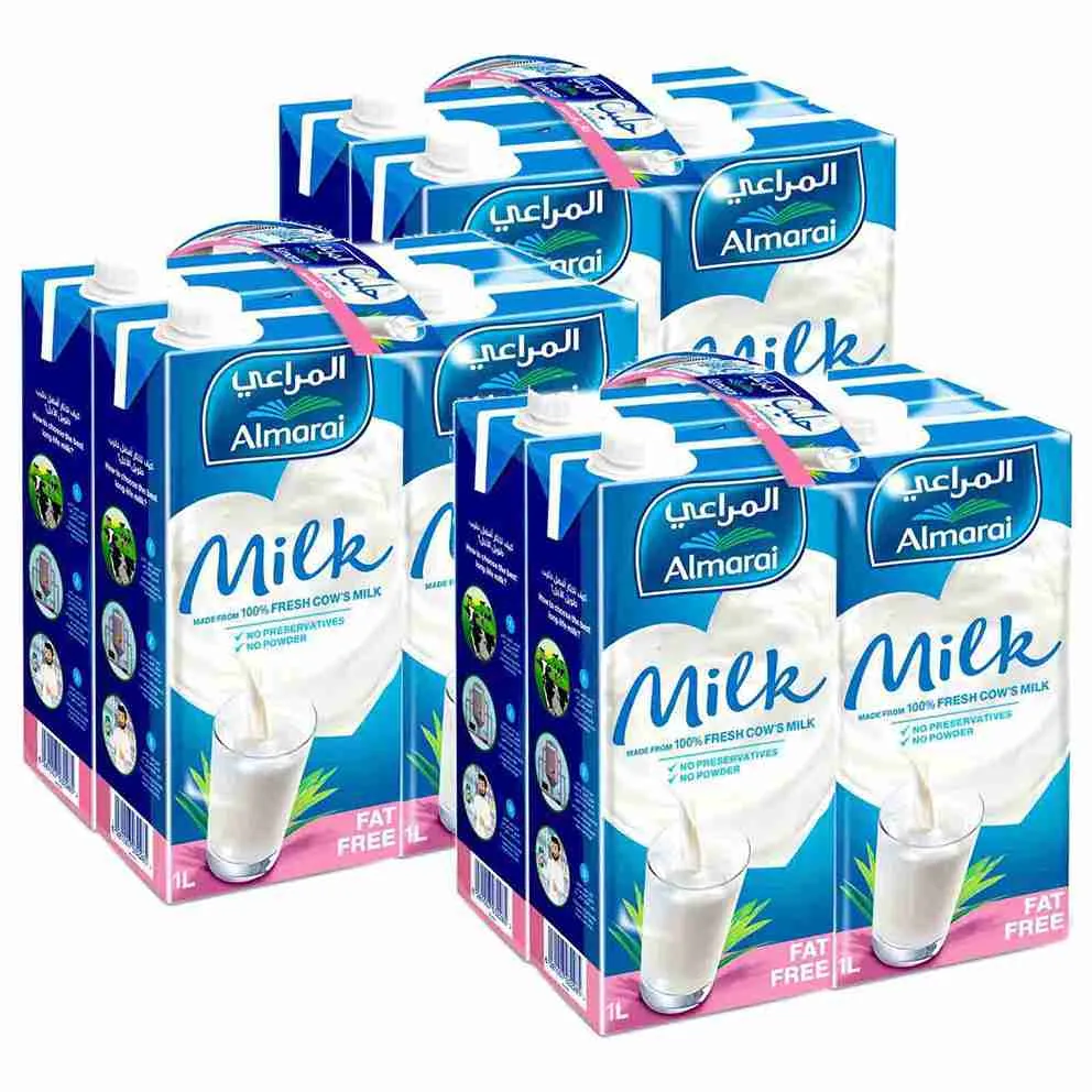 MILK FAT FREE UHT AL MARAI ( 3 X 4 X 1 LTR )