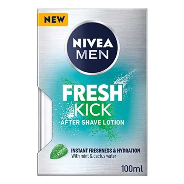 AFTER SHAVE LOTION FRESH KICK WITH MINT AND CACTUS WATER NIVEA ( 2 X 100 ML )