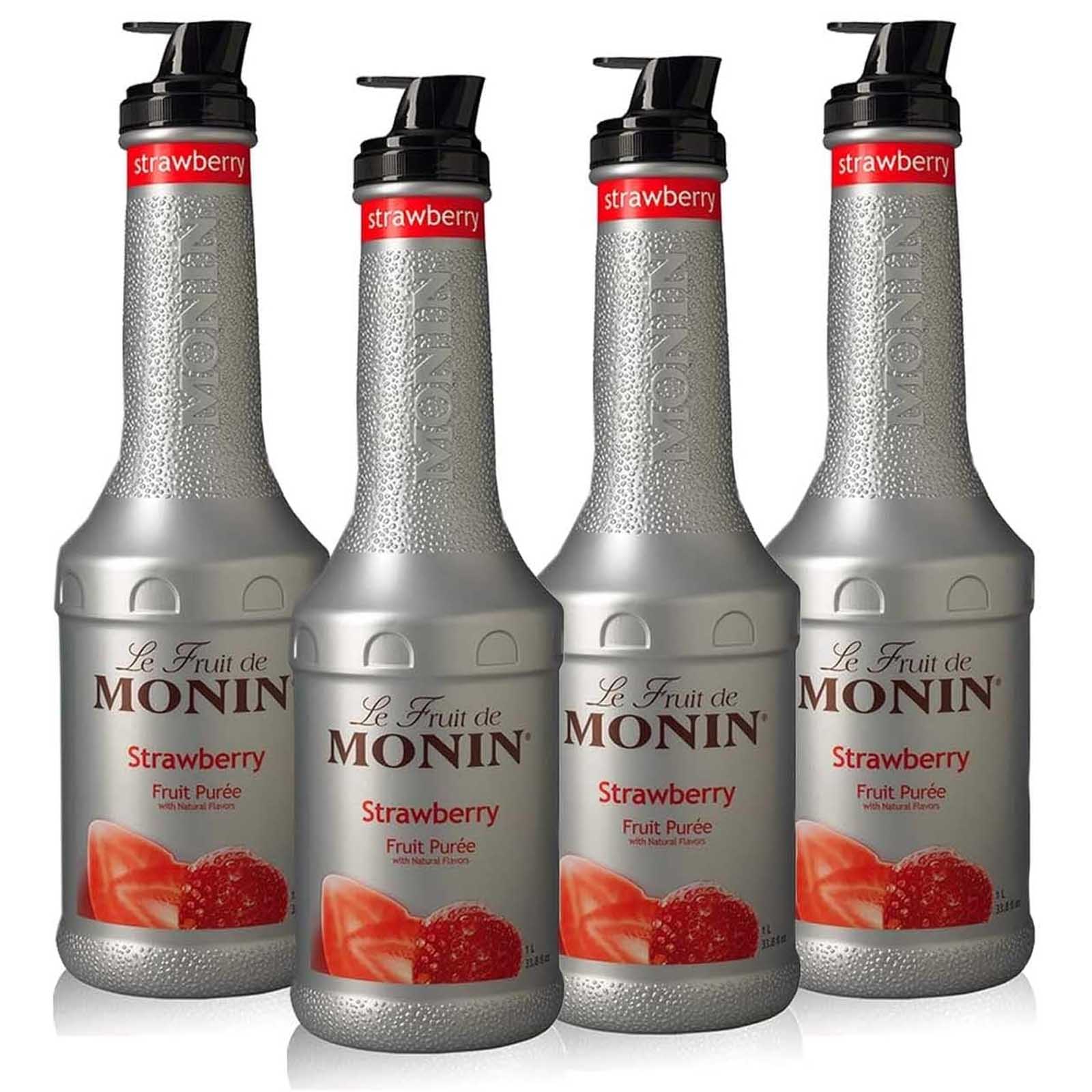 FRUIT MIX PUREE STRAWBERRY MONIN ( 4 X 1 LTR )