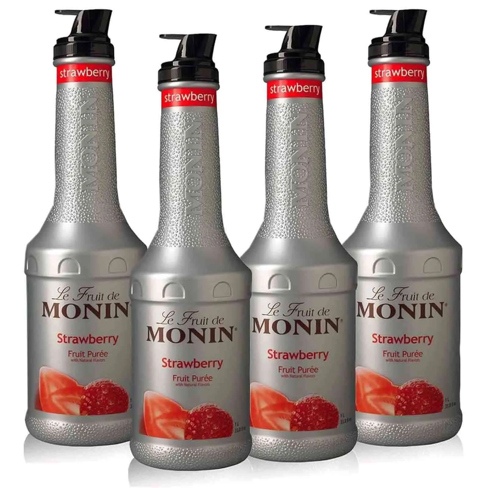 FRUIT MIX PUREE STRAWBERRY MONIN ( 4 X 1 LTR )