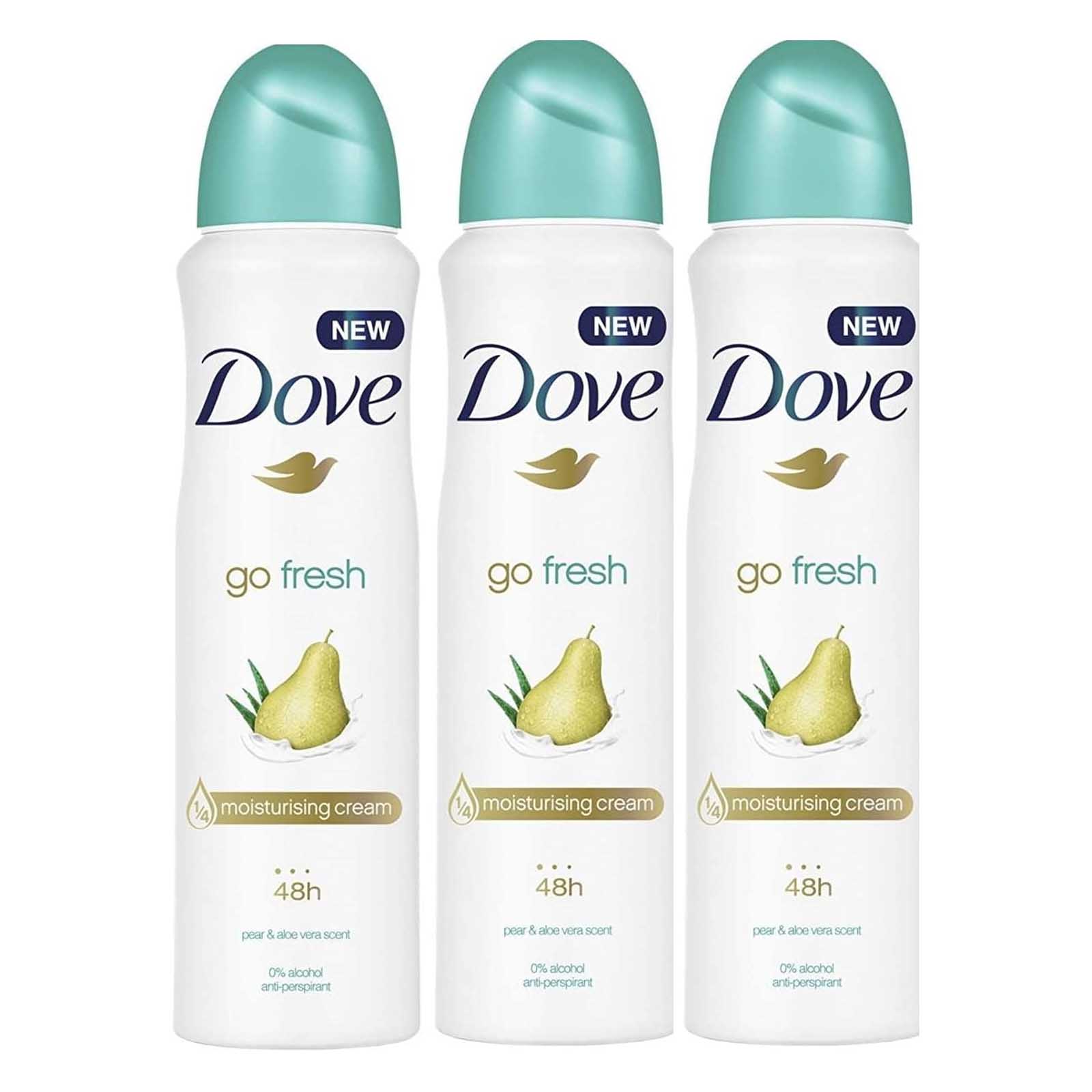 DEODORANT SPRAY GO FRESH PEAR & ALOE VERA SCENT DOVE ( 250 ML )