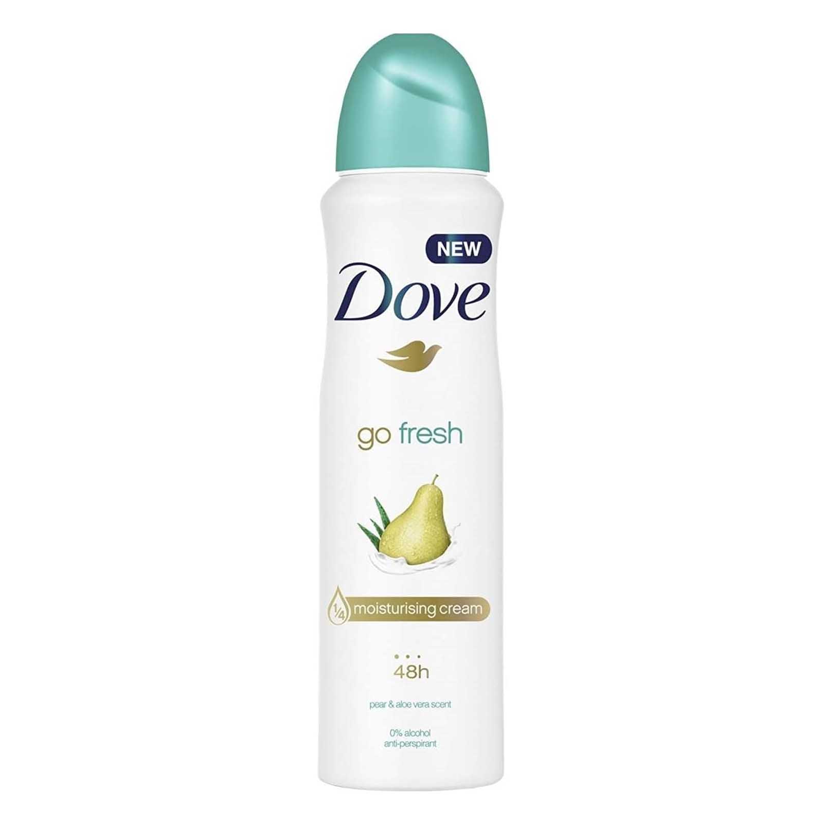 DEODORANT SPRAY GO FRESH PEAR & ALOE VERA SCENT DOVE ( 250 ML )