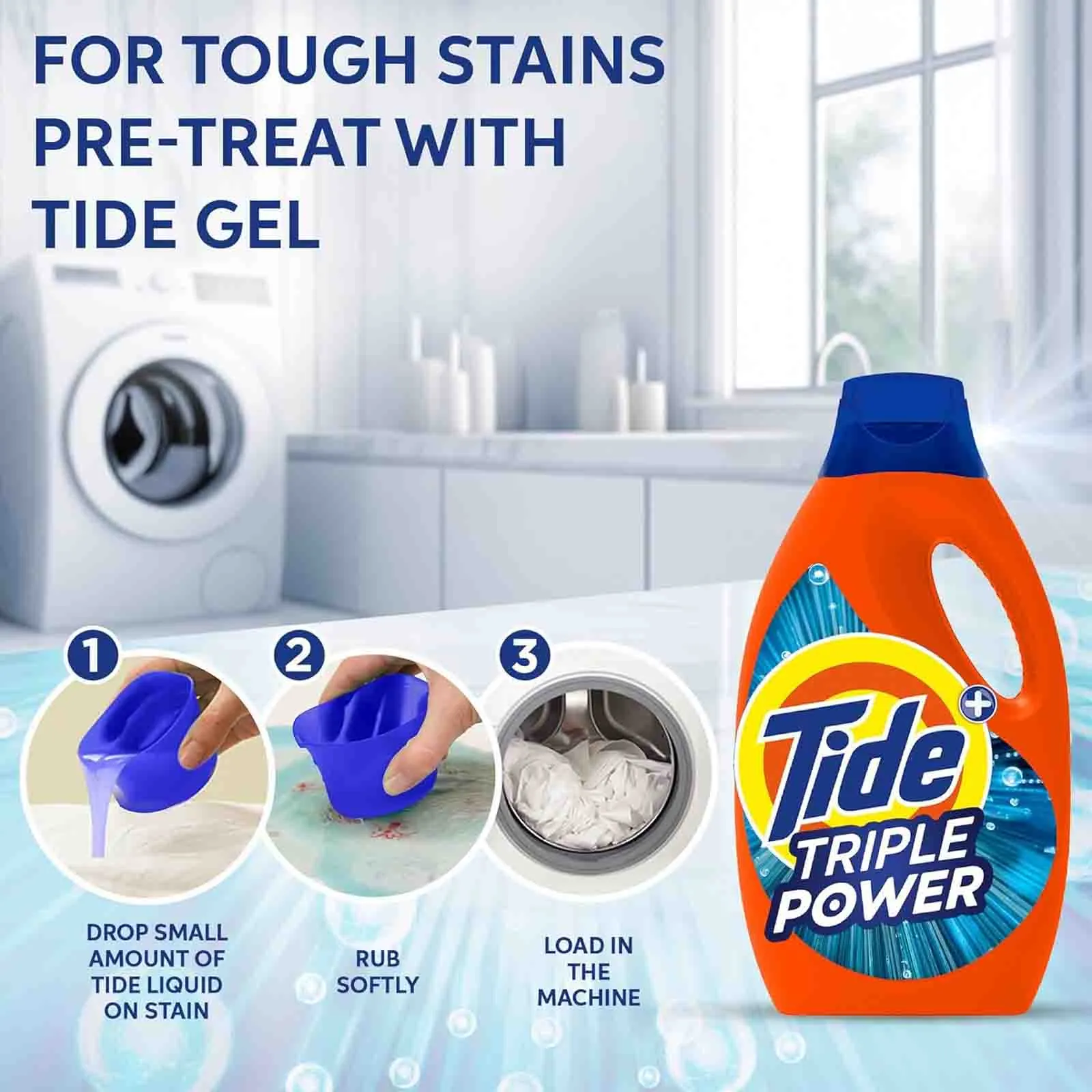 Tide Clean & Fresh Laundry Detergent Power Gel 2 x 4 L