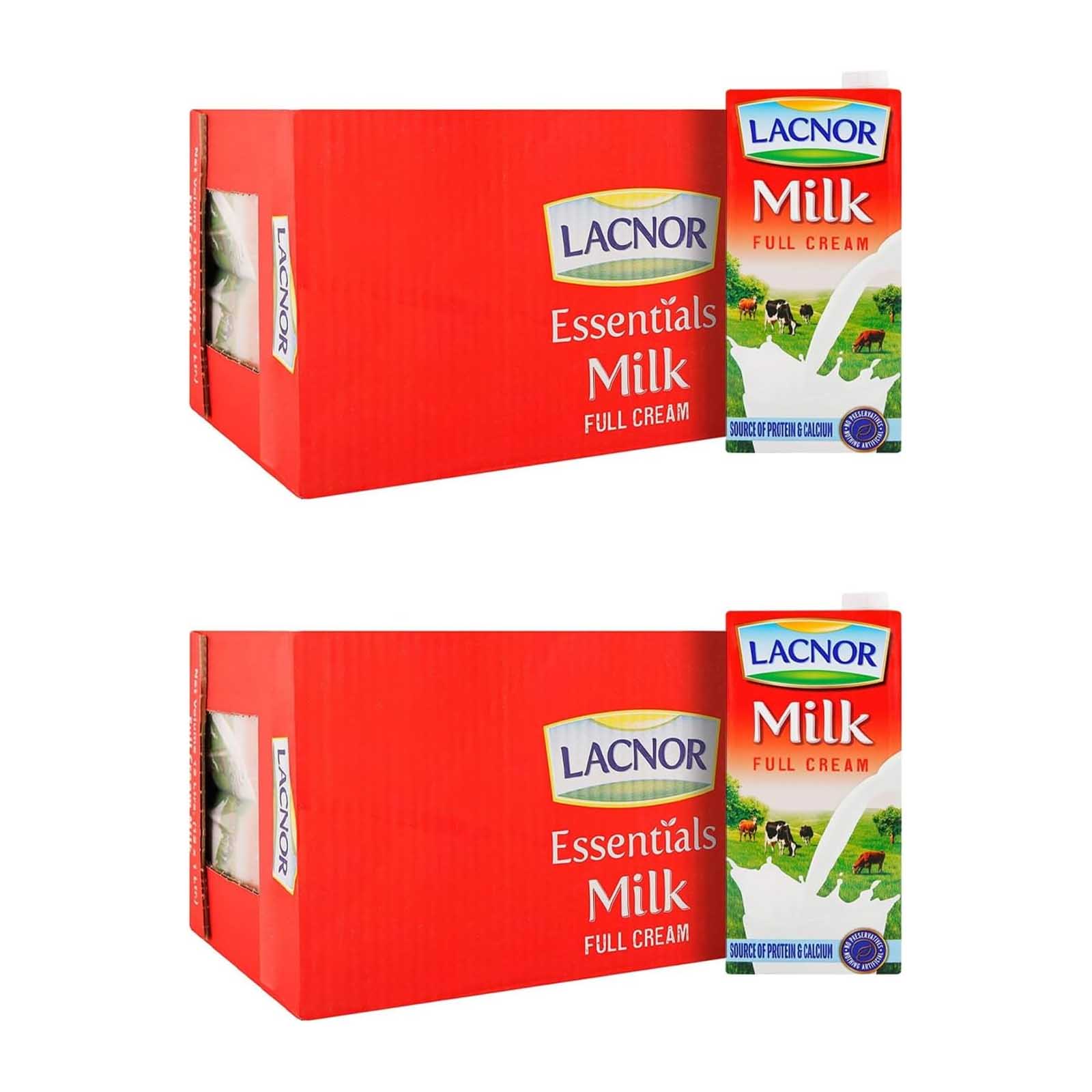 MILK FULL CREAM LACNOR ( 2 X 12 X 1 LTR )