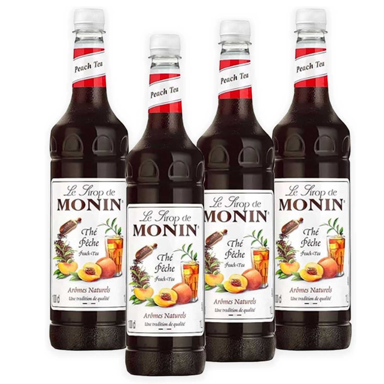 SYRUP PEACH TEA MONIN ( 4 X 1 LTR )
