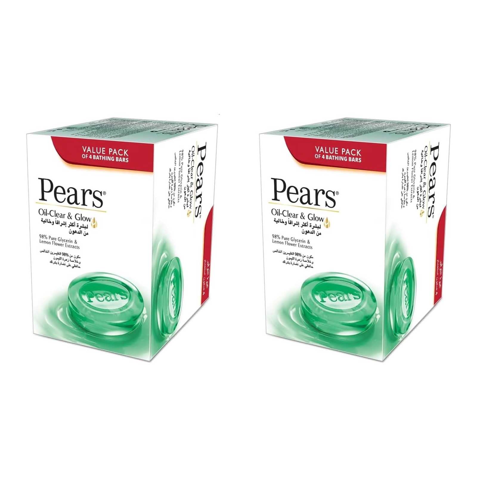 SOAP OIL CLEAR & GLOW PEARS ( 2 X 4 X 125 GM )