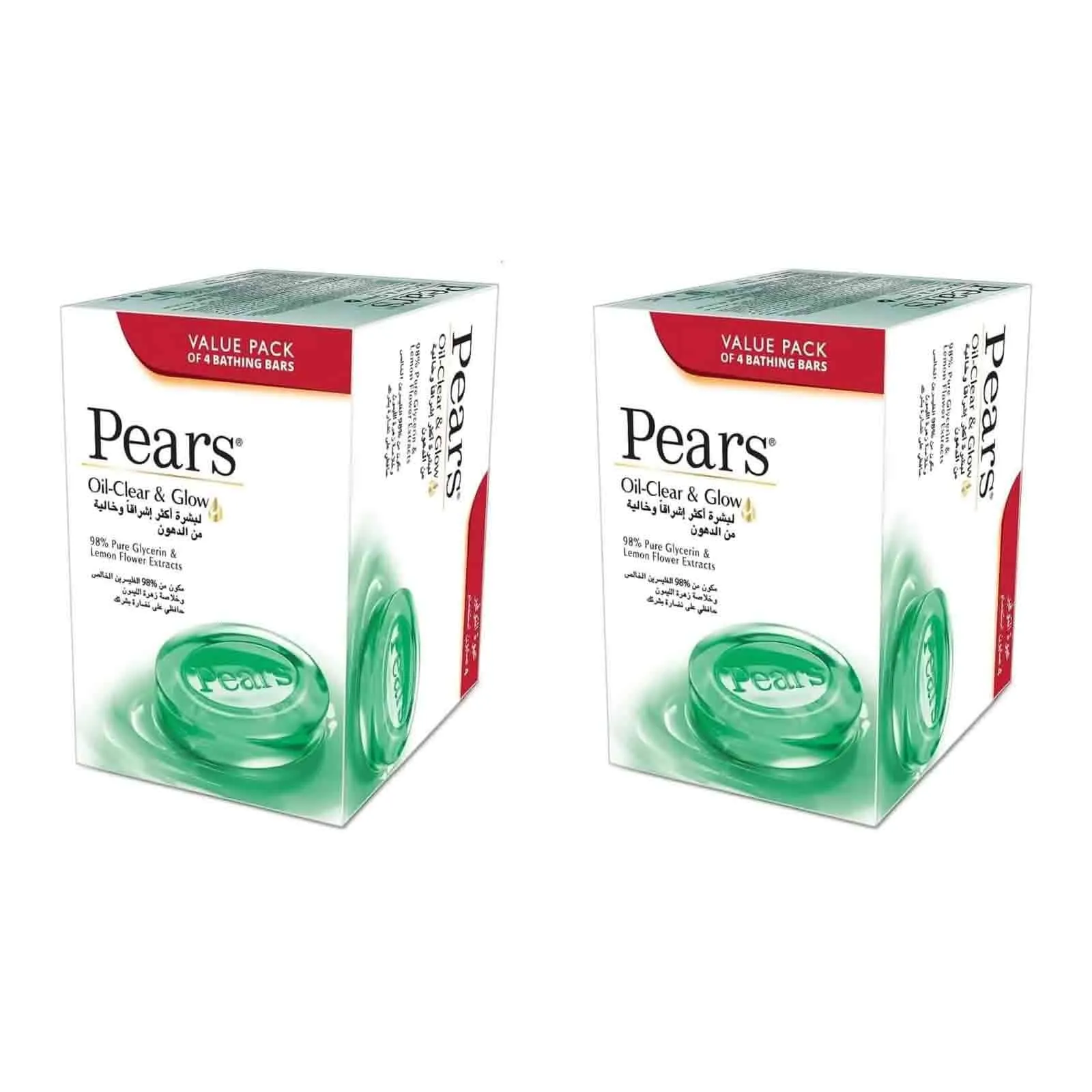 SOAP OIL CLEAR & GLOW PEARS ( 2 X 4 X 125 GM )