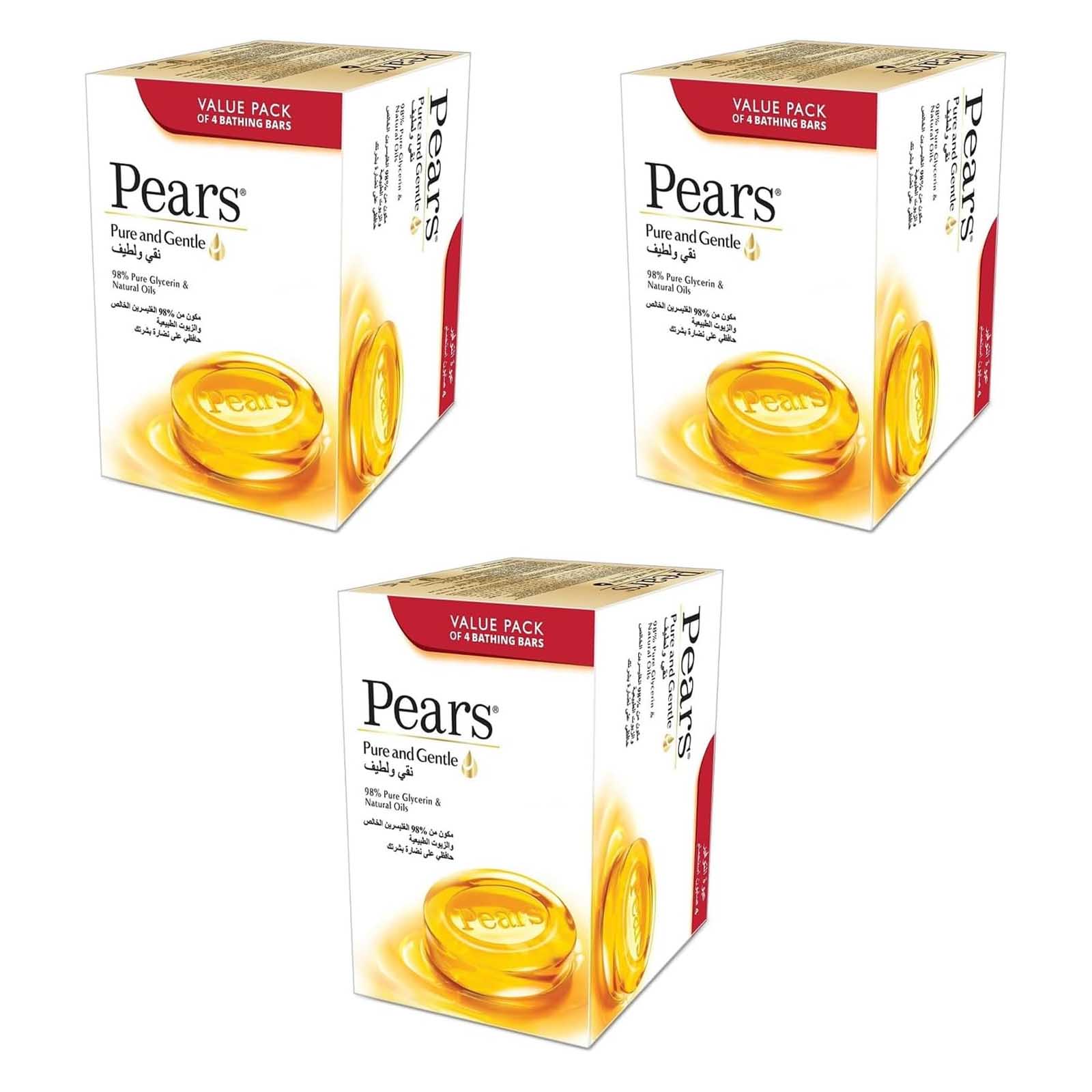 SOAP PURE & GENTLE PEARS ( 3 X 4 X 125 GM )