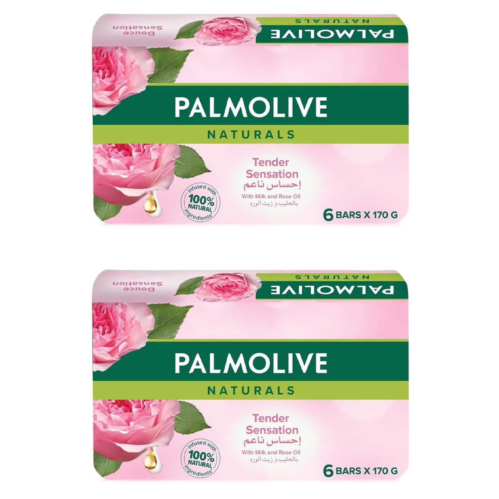 SOAP NATURALS TENDER SENSATION PALMOLIVE ( 2 X 6 X 170 GM )