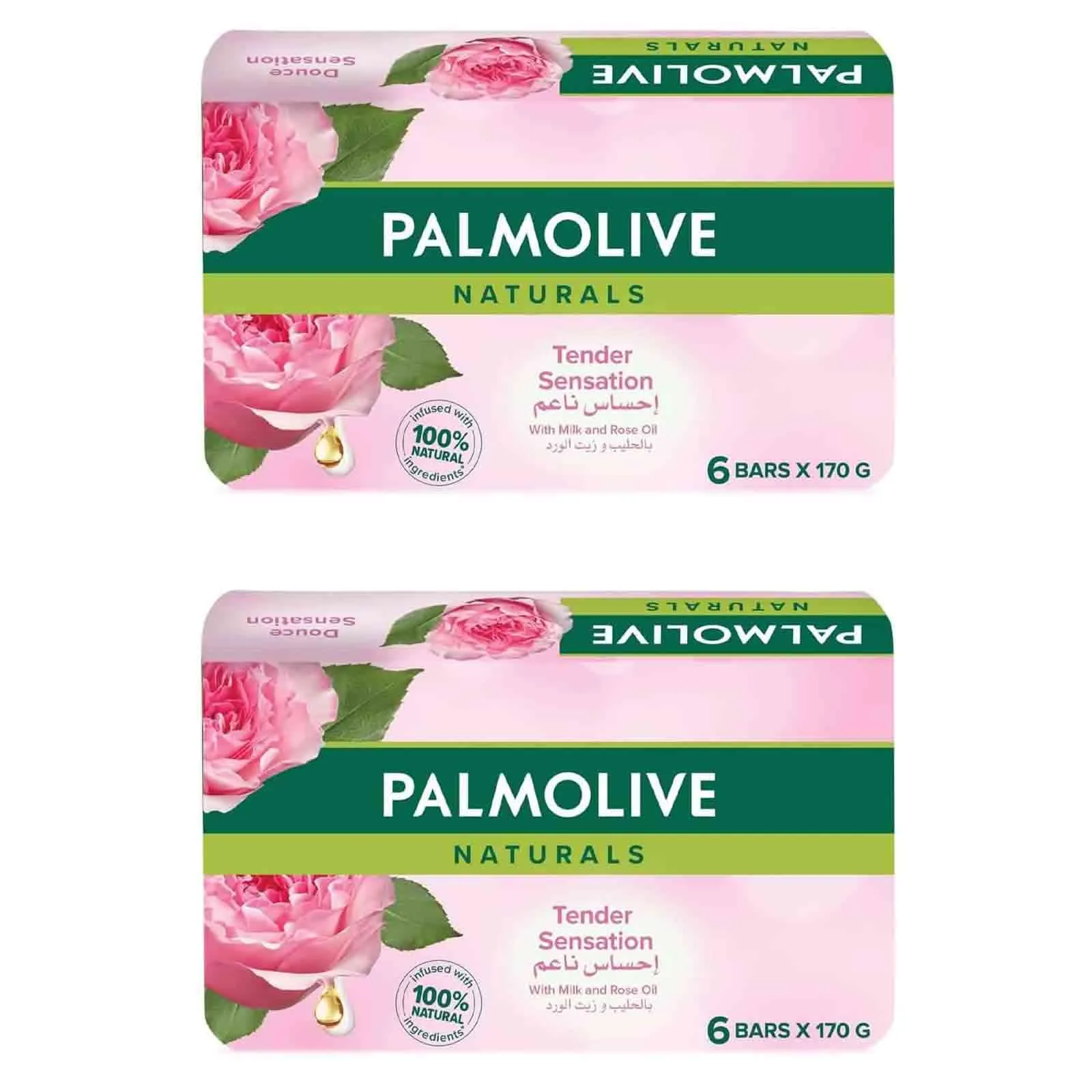 SOAP NATURALS TENDER SENSATION PALMOLIVE ( 2 X 6 X 170 GM )