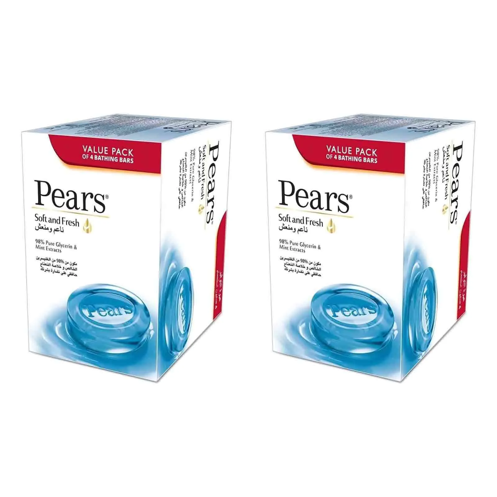 SOAP SOFT & FRESH PEARS ( 2 X 4 X 125 GM )