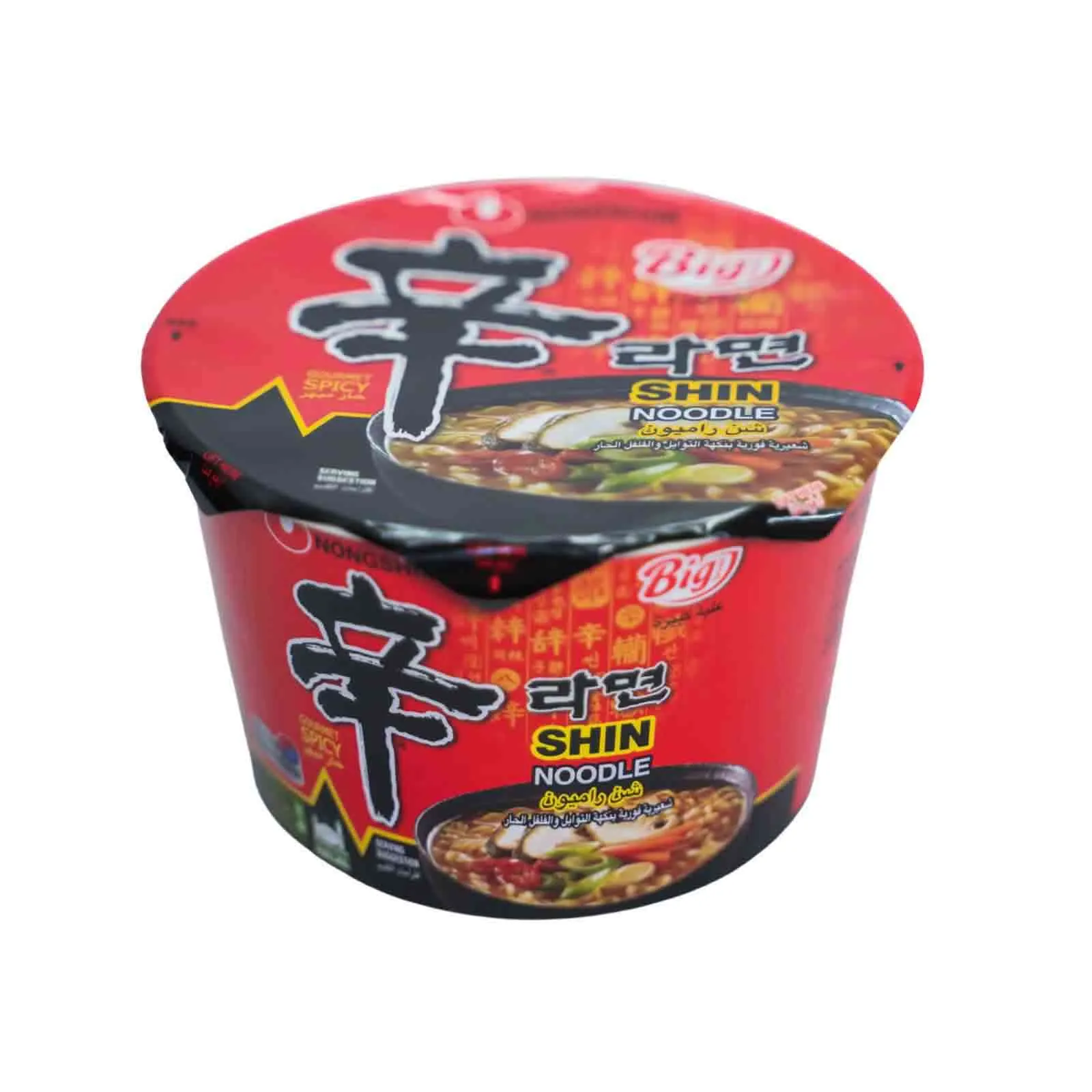 NOODLES SOUP BOWL GOURMET SPICY KOREAN NONGSHIM ( 2 X 114 GM )
