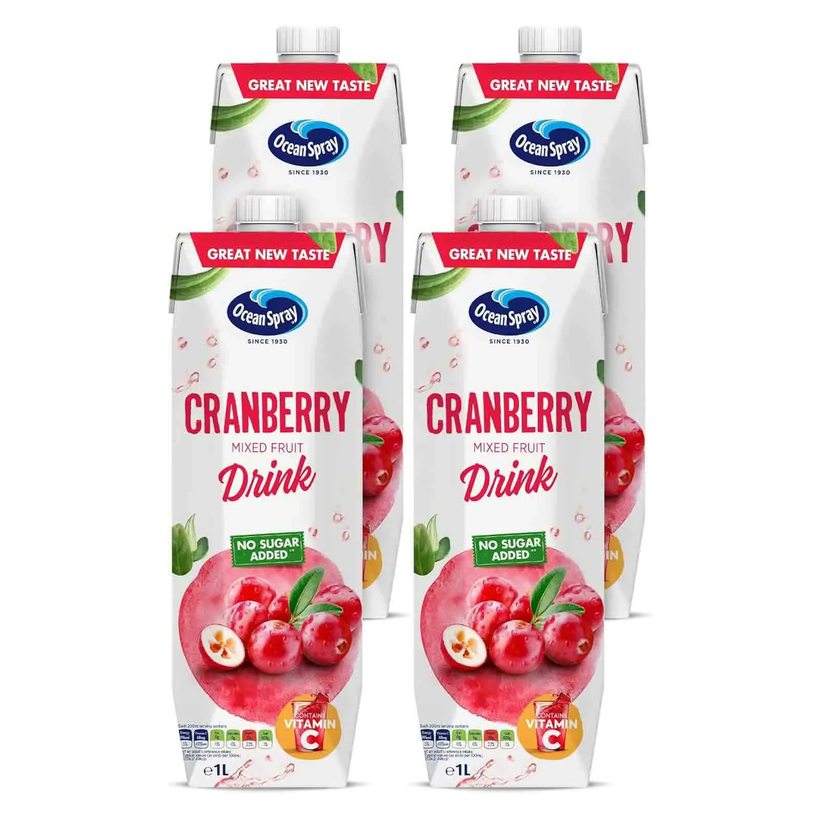 JUICE CRANBERRY MIXED FRUIT OCEAN SPRAY ( 4 X 1 LTR )