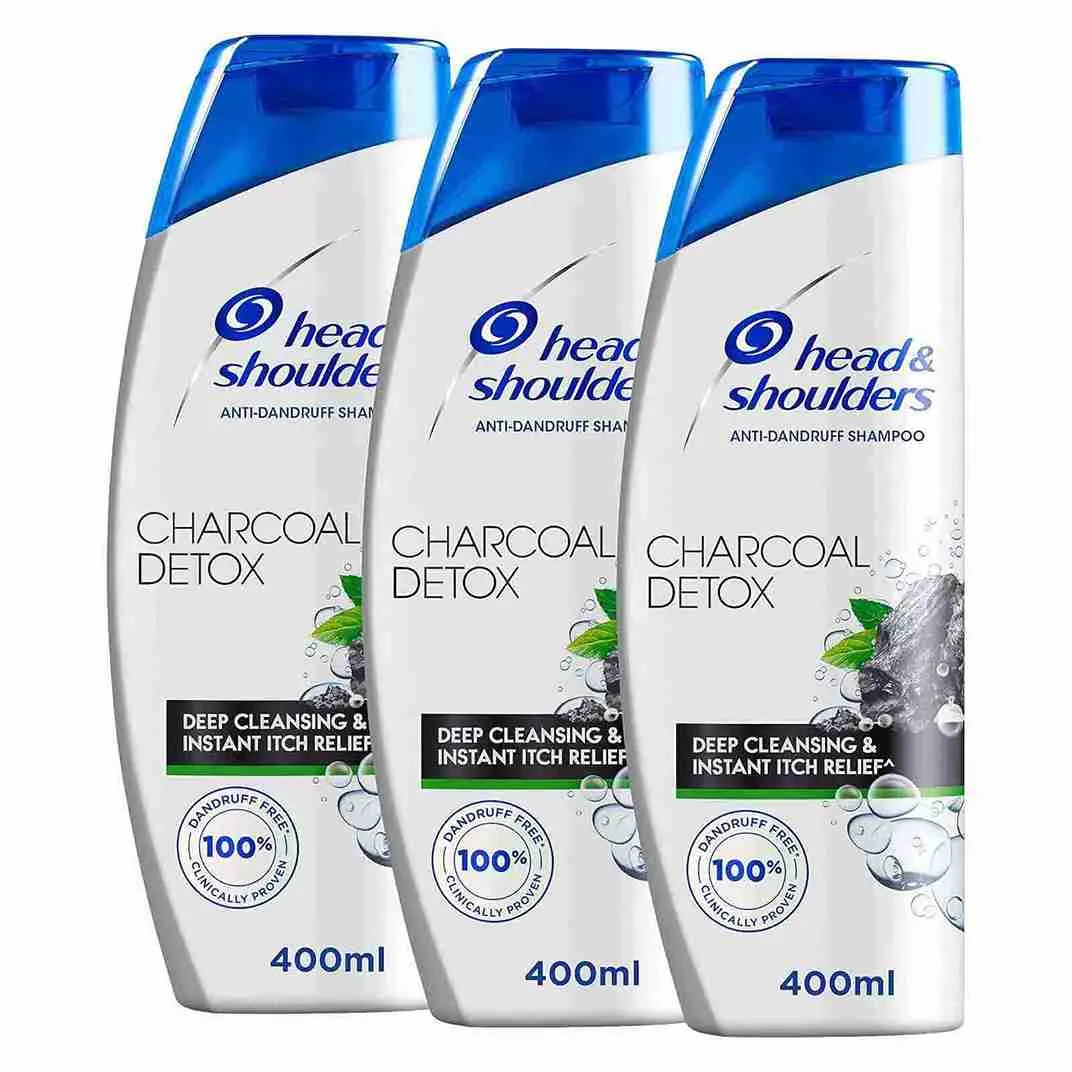 SHAMPOO ANTI DANDRUFF OXYGENATED CHARCOAL DETOX HEAD & SHOULDERS ( 3 X 400 ML )