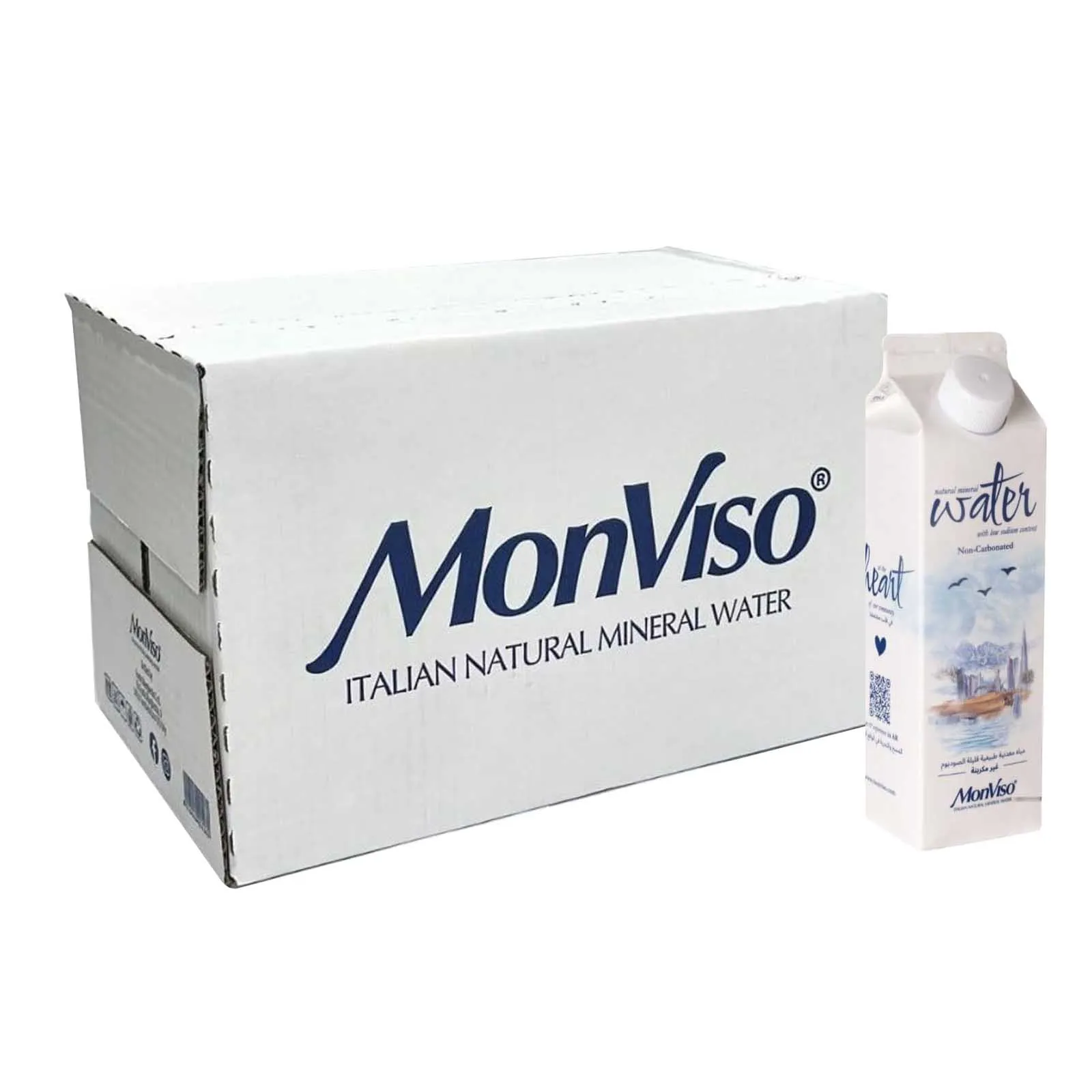 WATER STILL NATURAL MINERAL GABLE TOP MONVISO ( 15 X 330 ML )