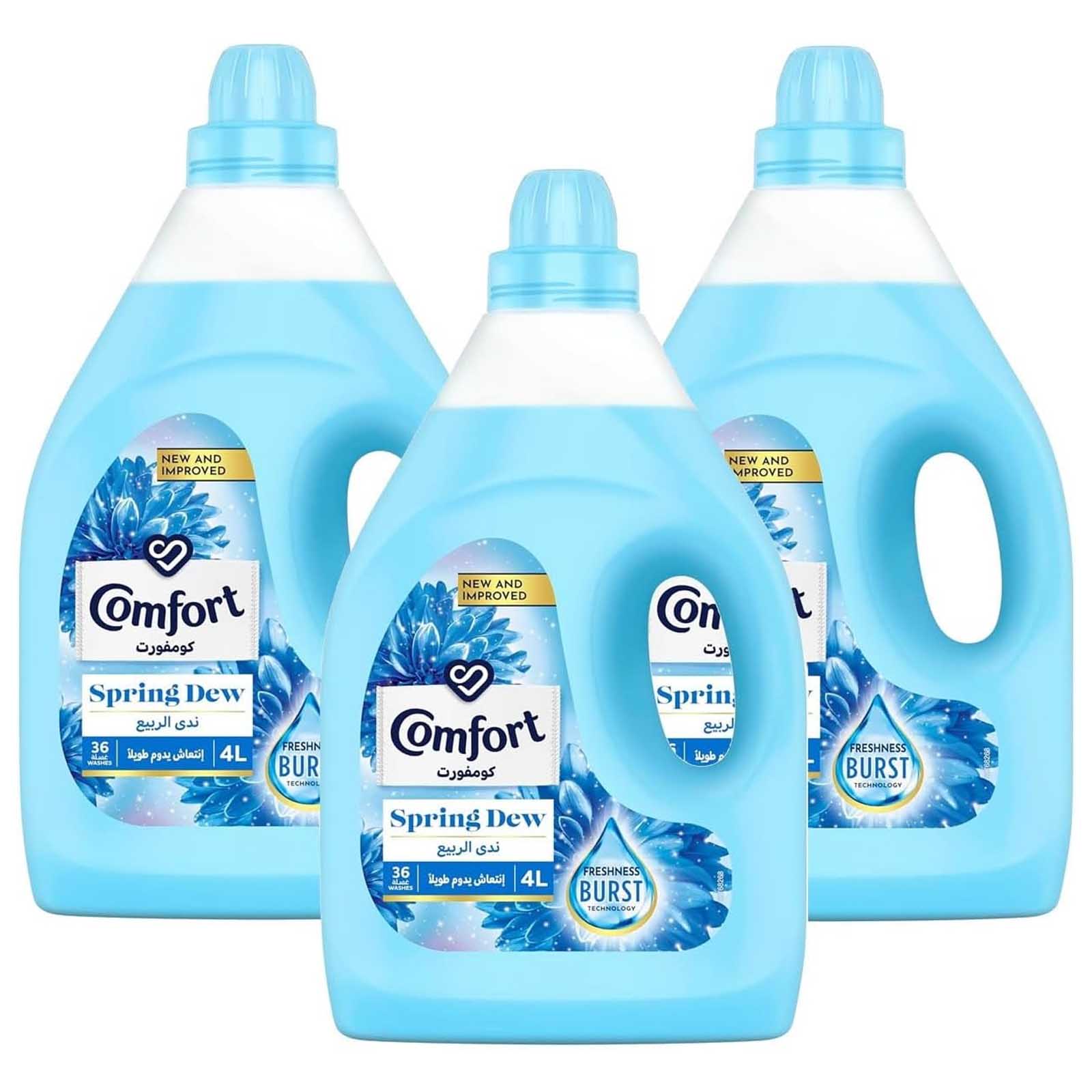 FABRIC SOFTENER SPRING DEW COMFORT ( 3 X 4 LTR )