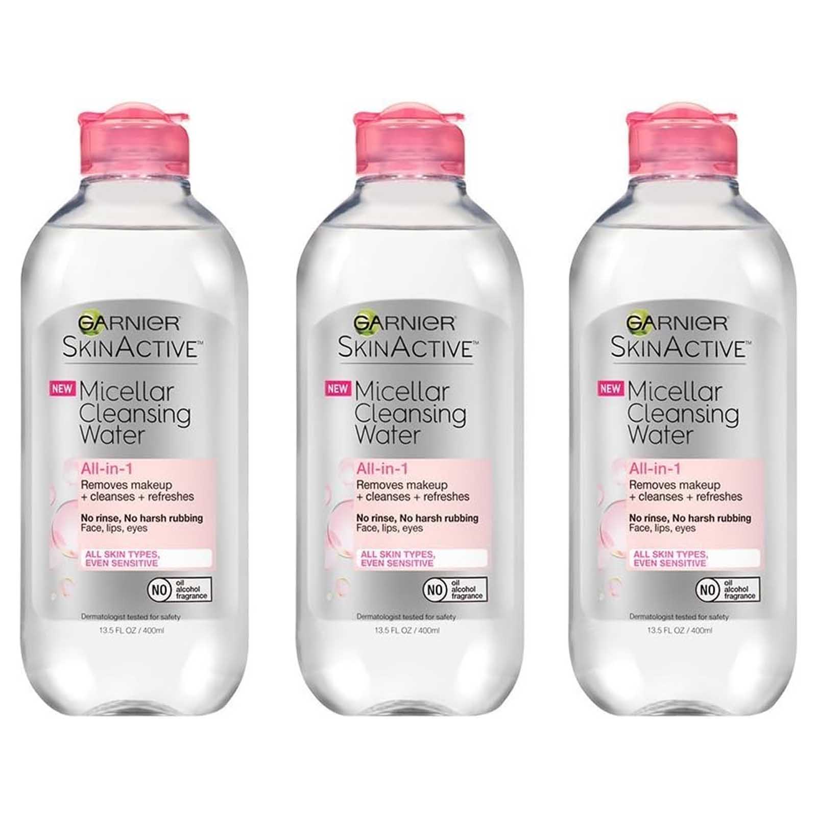 MAKEUP REMOVER MICELLAR CLEANSING WATER GARNIER ( 3 X 400 ML )