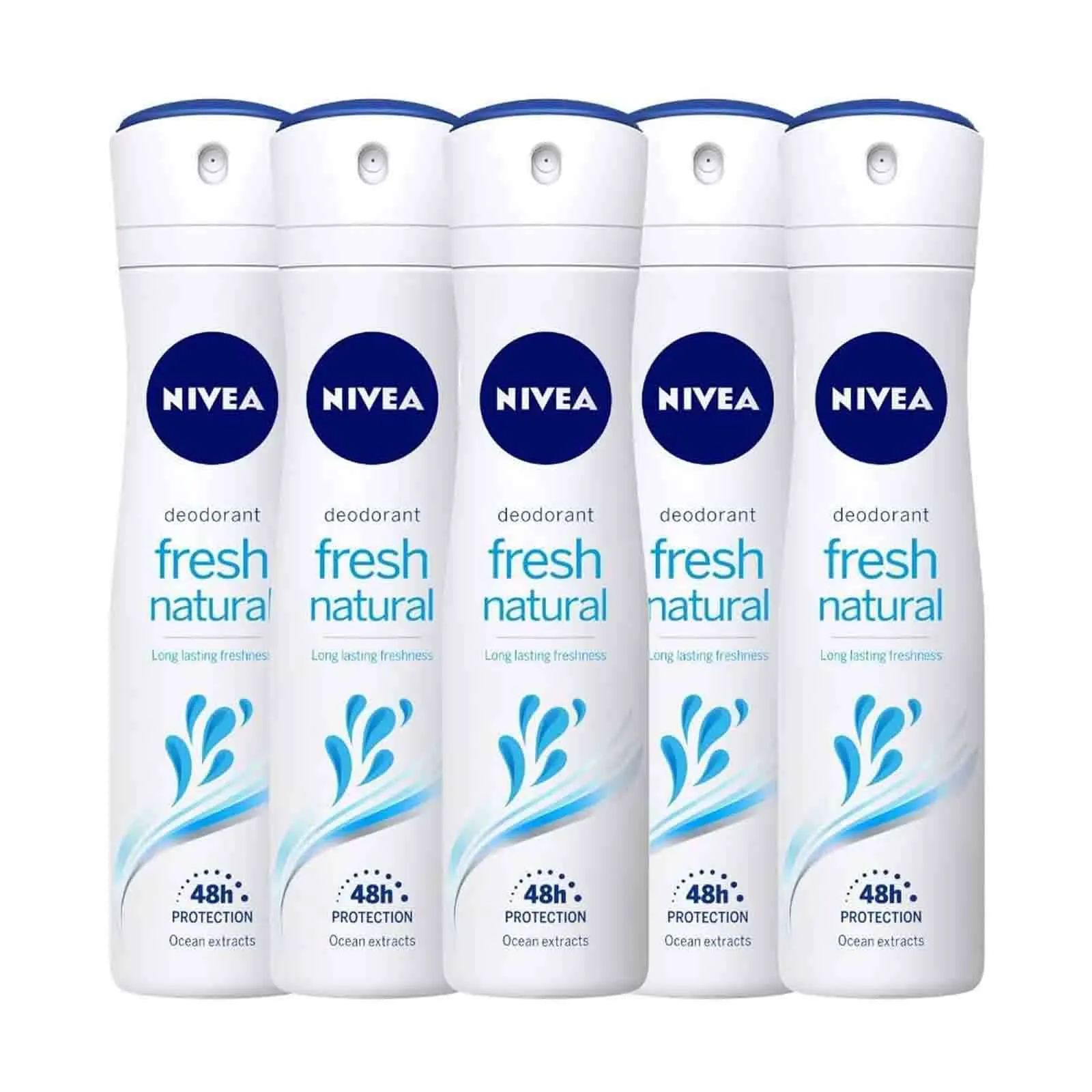 DEODORANT SPRAY FRESH NATURAL OCEAN EXTRACT NIVEA ( 5 X 150 ML )