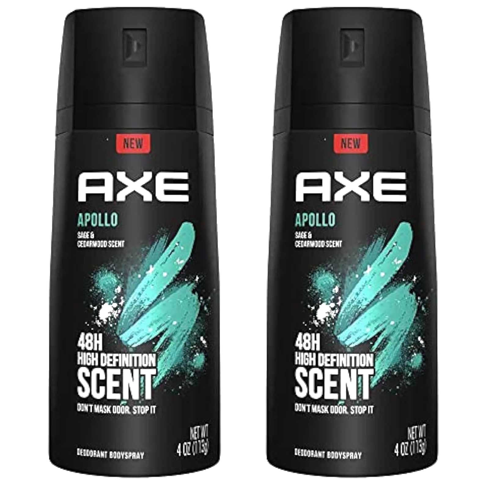 DEODORANT BODY SPRAY MEN APOLLO AXE ( 2 X 150 ML )