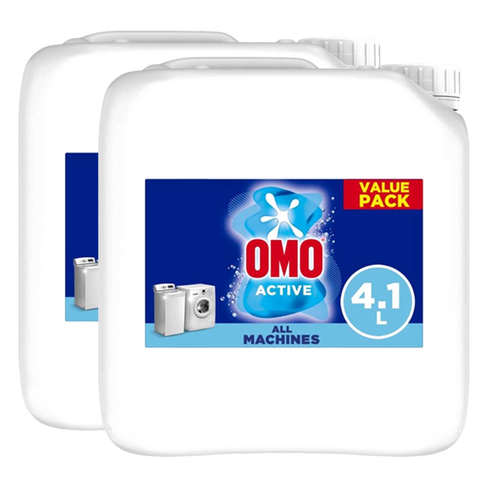 LAUNDRY LIQUID ACTIVE OMO ( 2 X 4100 ML )