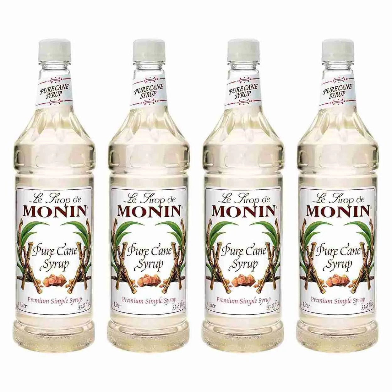 SYRUP SUGARCANE MONIN ( 4  X 1 LTR )