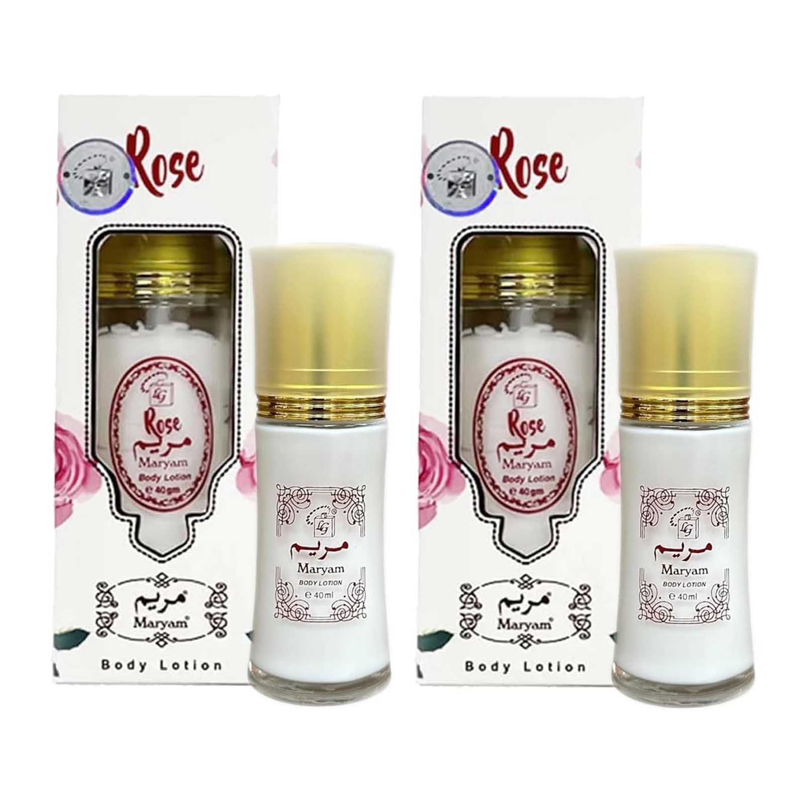 BODY LOTION FOR WOMEN ROSE MARYAM ( 2 X 40 ML )