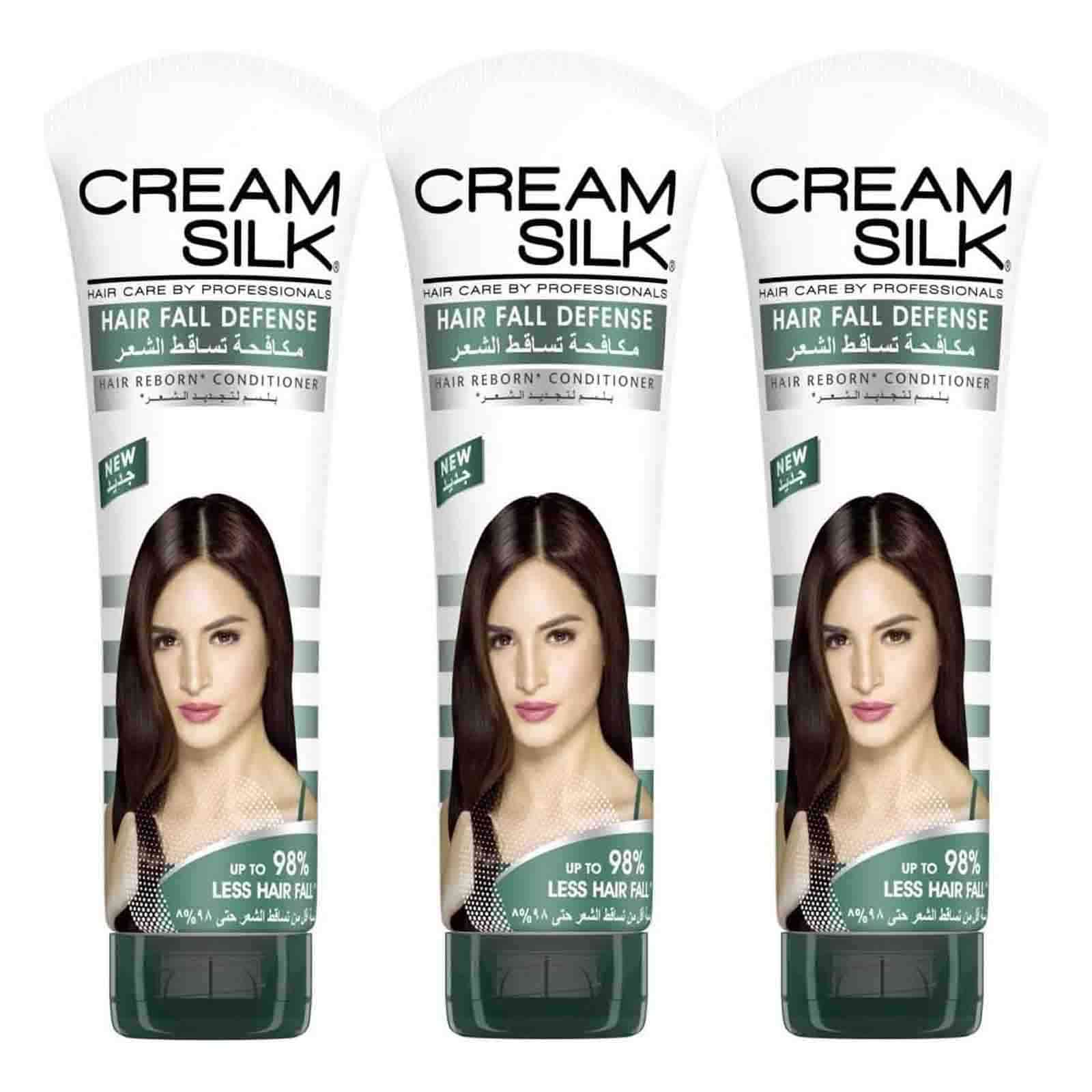 CONDITIONER HAIR FALL DEFENSE CREAM SILK ( 3 X 280 ML )