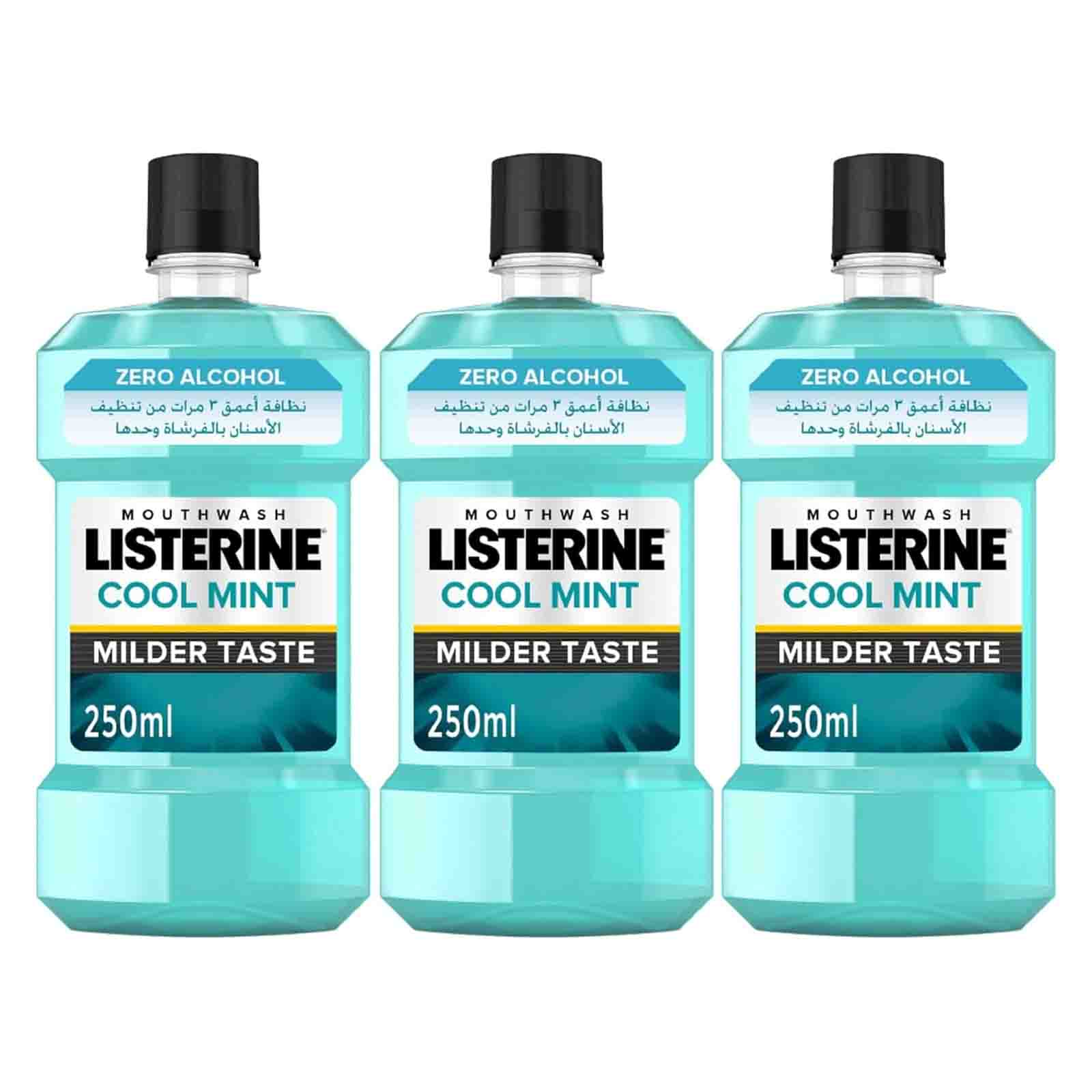 MOUTH WASH COOL MINT LISTERINE ( 3 X 250 ML )