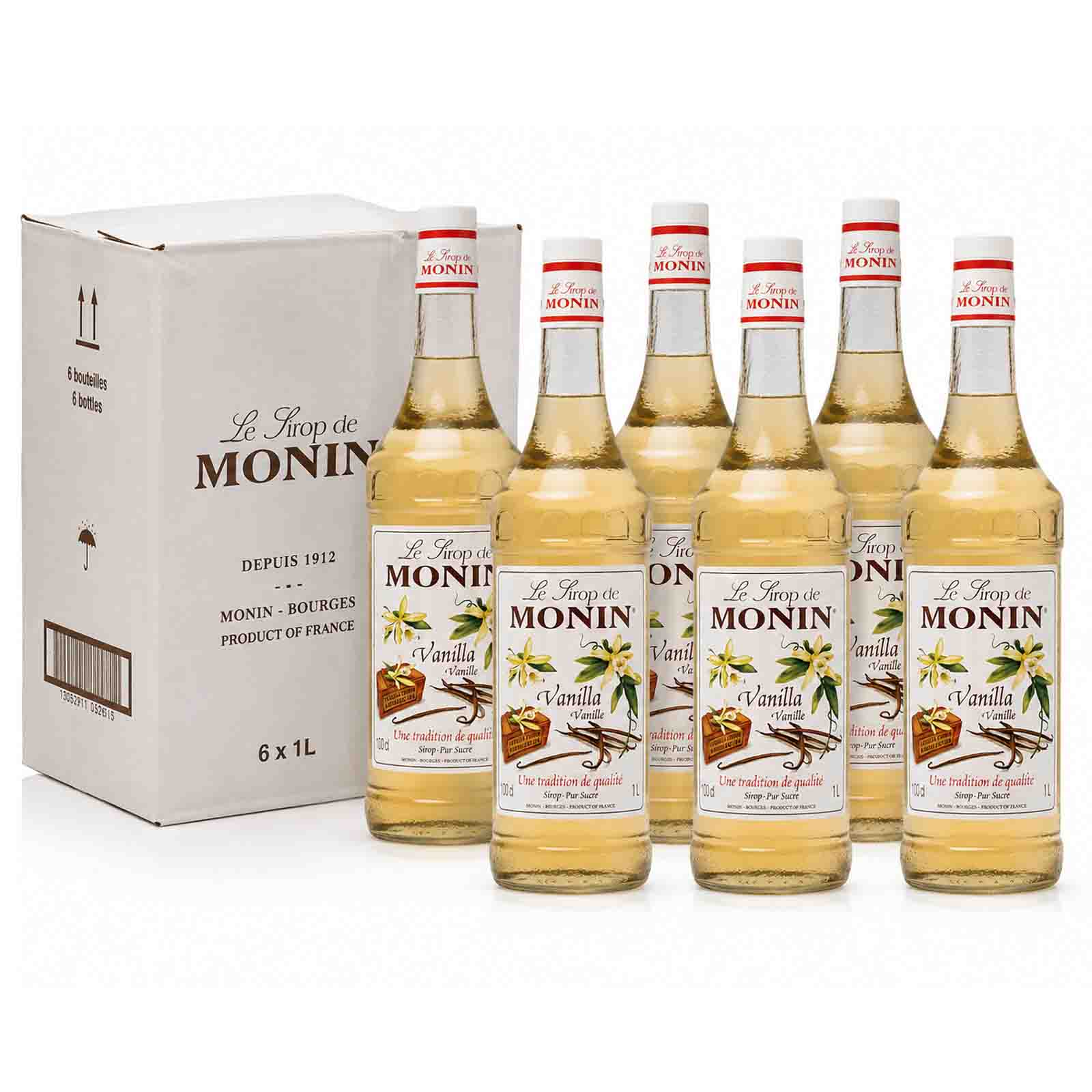 SYRUP VANILLA MONIN ( 6 X 1 LTR )