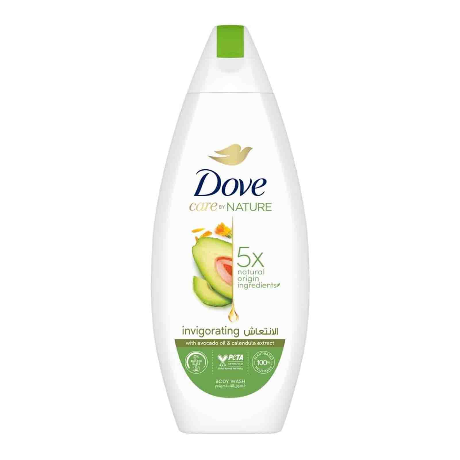 BODY WASH NOURISHING AVOCADO OIL & CALENDULA EXTRACT DOVE ( 250 ML )