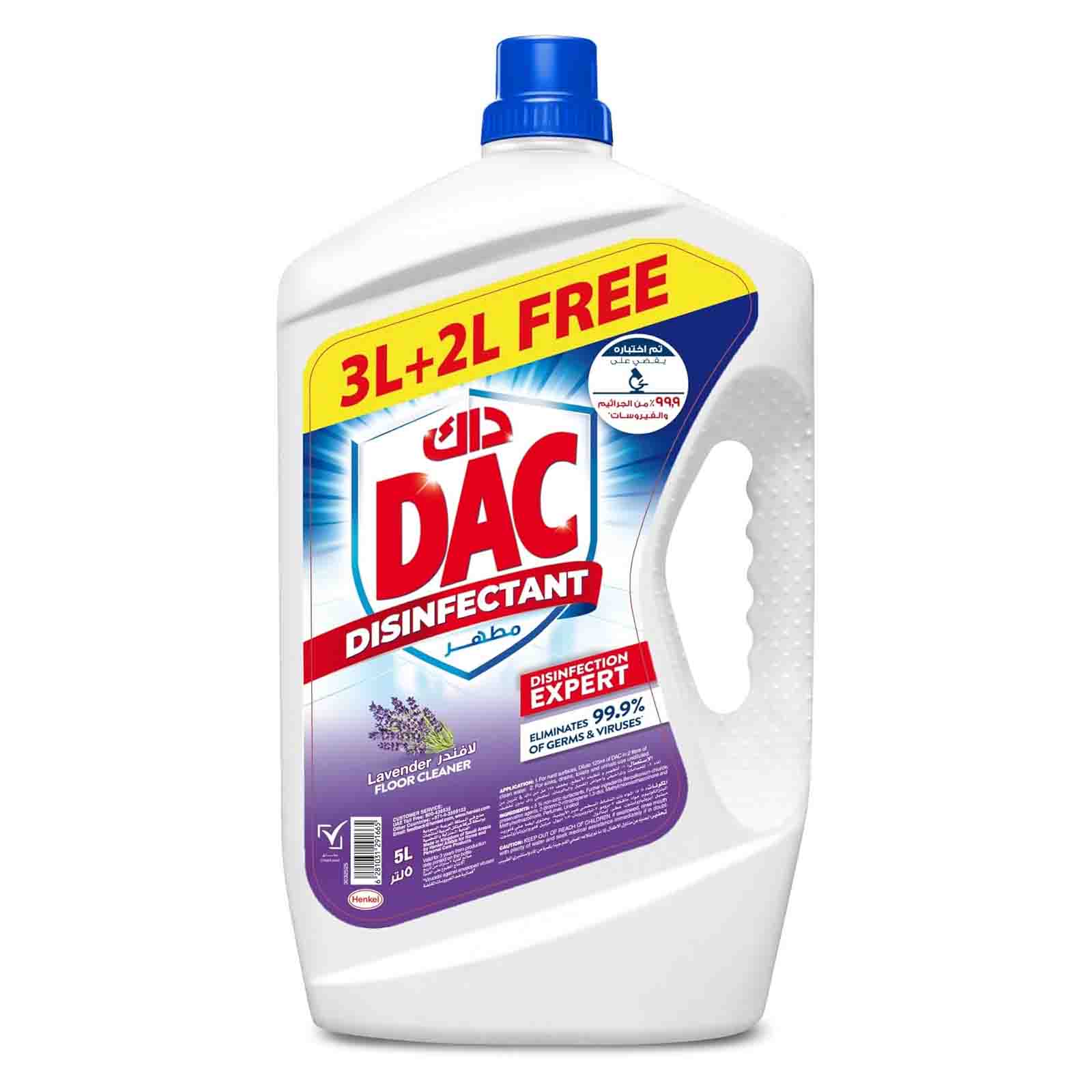DISINFECTANT FLOOR CLEANER LAVENDER DAC ( 5 LTR )