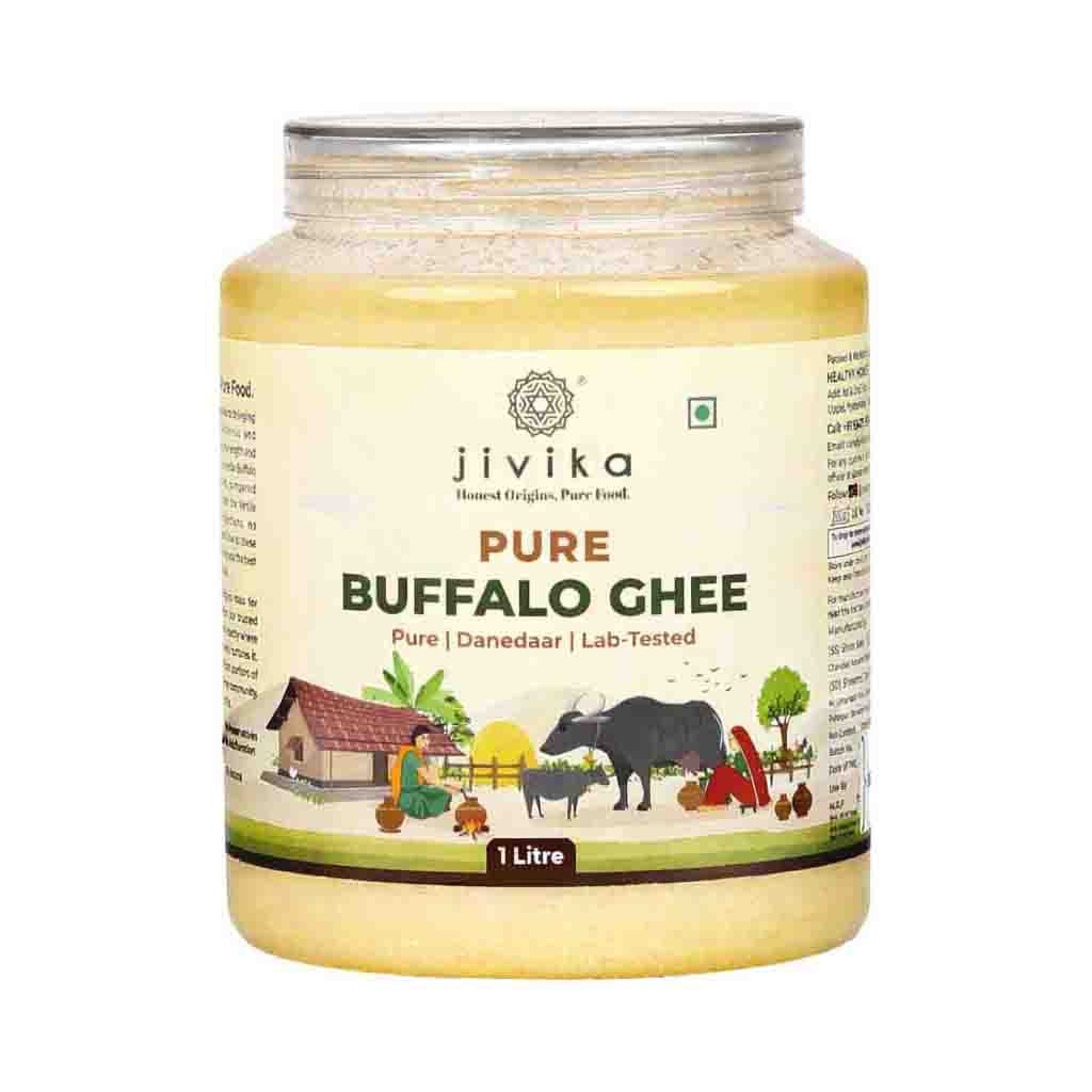 GHEE PURE BUFFALO NATURAL JIVIKA ( 1000 ML )