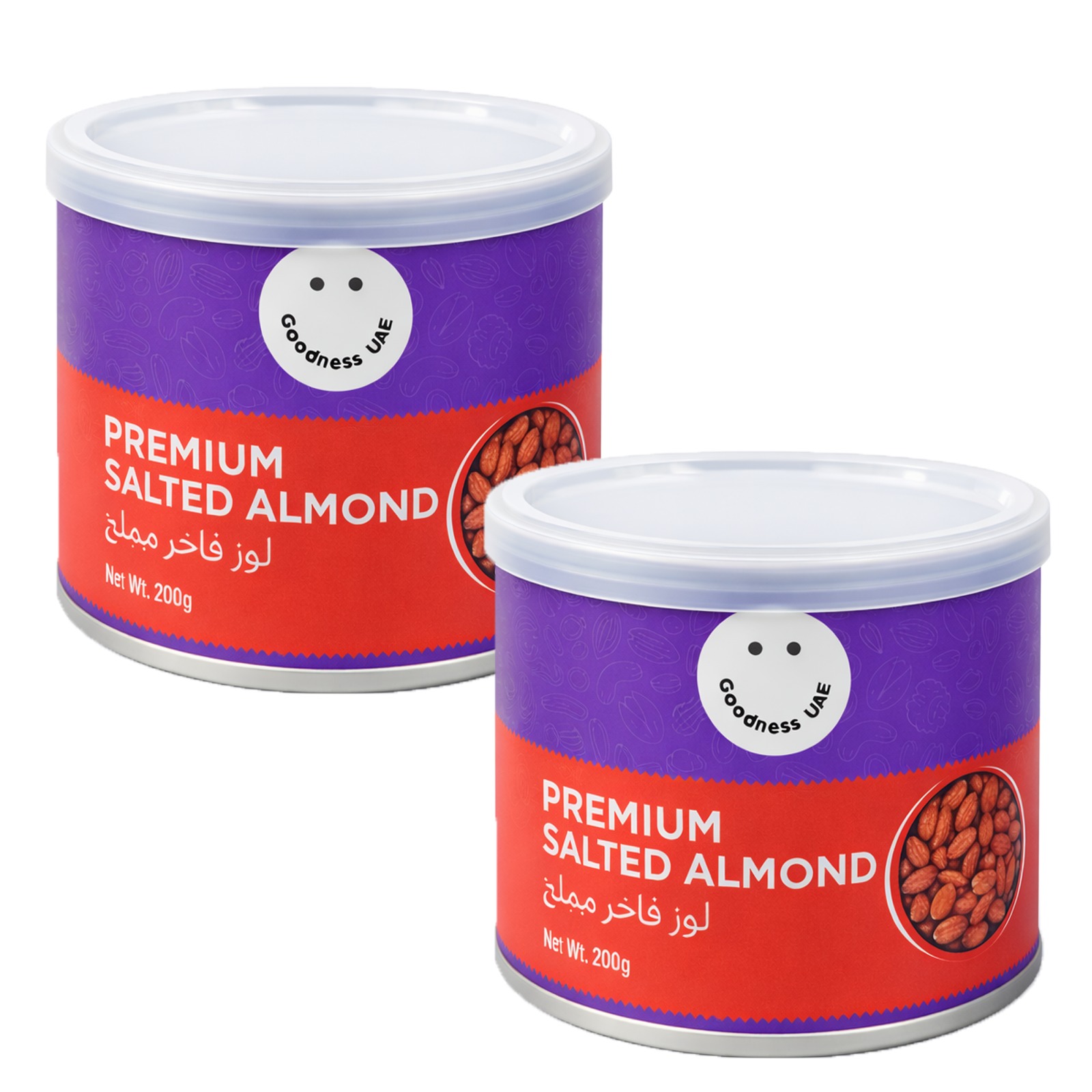 NUTS PREMIUM ALMOND ROASTED TIN GOODNESS ( 2 X 200 GM )