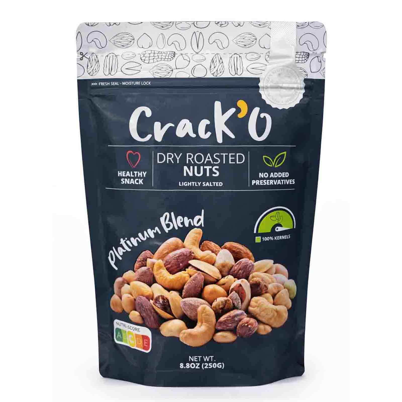 NUTS PLATINUM BLEND 100 % KERNAL CRACKO ( 250 GM )