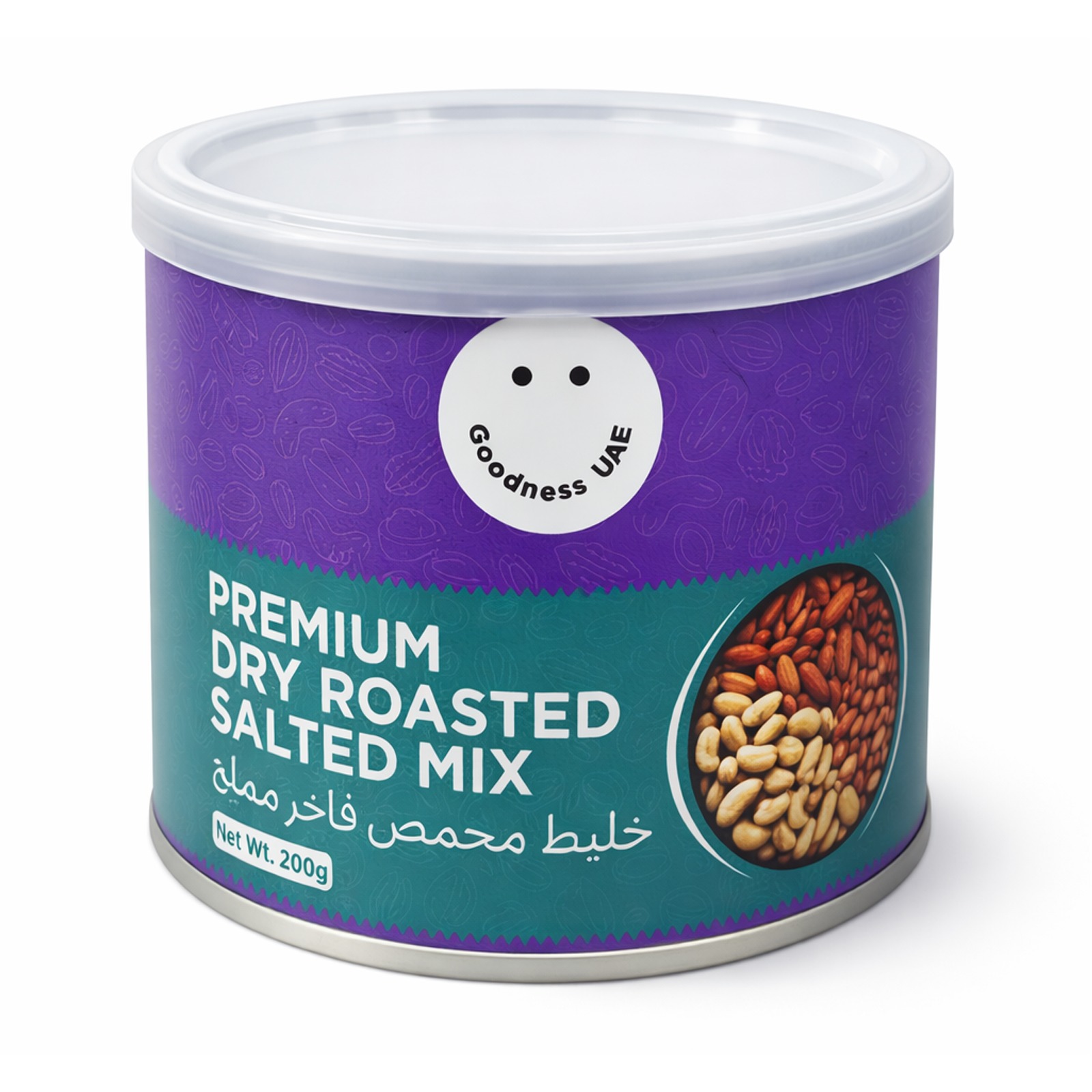 NUTS DRY ROASTED SALTED TIN GOODNESS ( 200 GM )