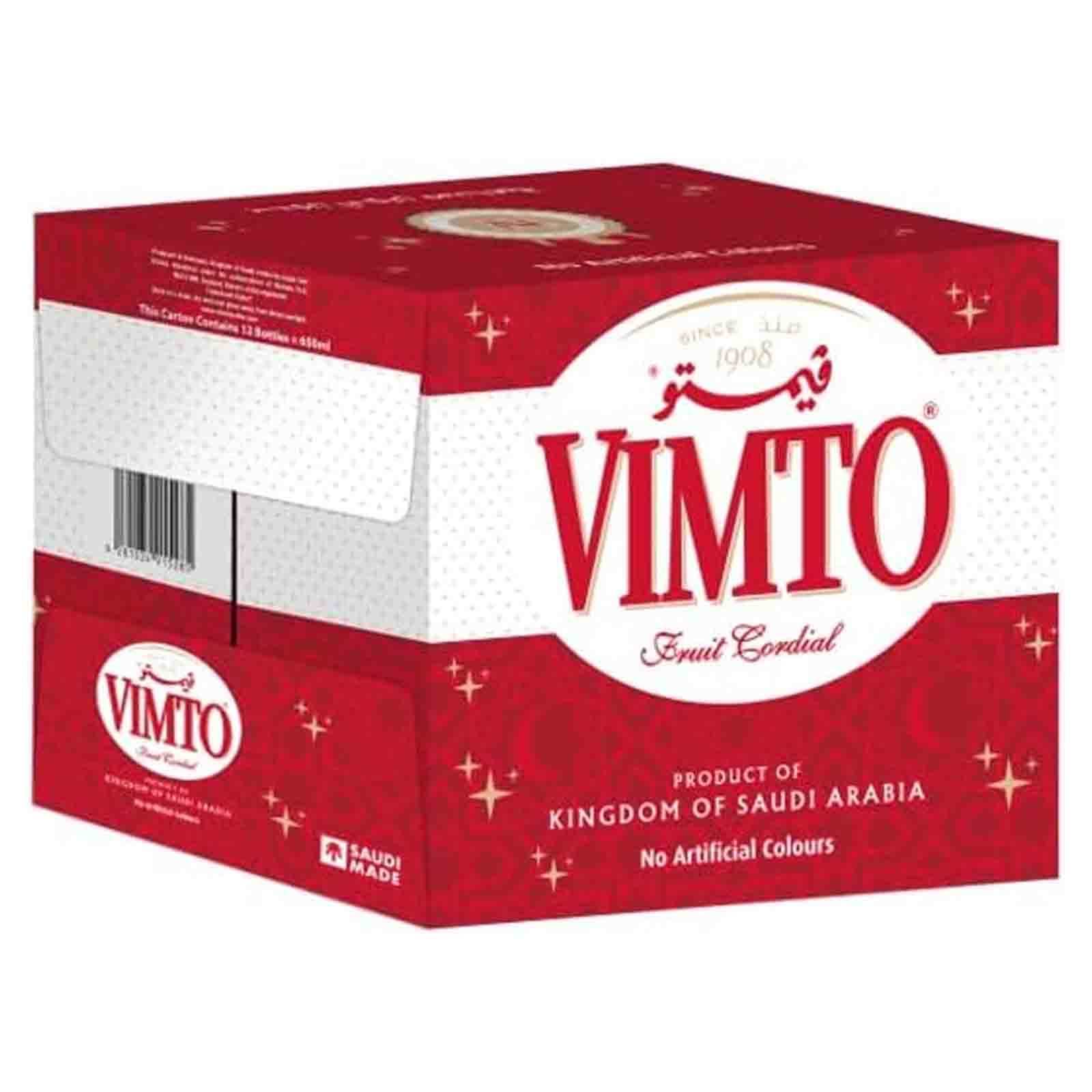 SYRUP FRUIT CORDIAL VIMTO ( 12 X 650 ML )