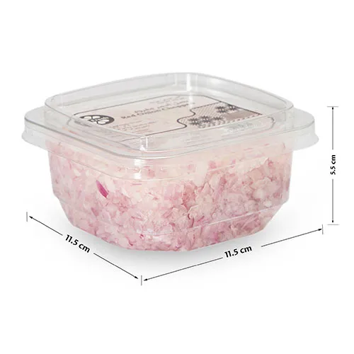 Fit Fresh Red Onion Chopped 250 g (Freshly-Prepared, Sanitized, Ready-To-Cook, No Preservatives, No Additives)