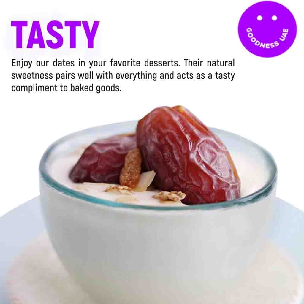Goodness UAE Premium Medjool Dates 500g Gift Pack – Naturally Sweet, Jumbo Size Dates from UAE – Healthy Snack, High in Fiber & Energy