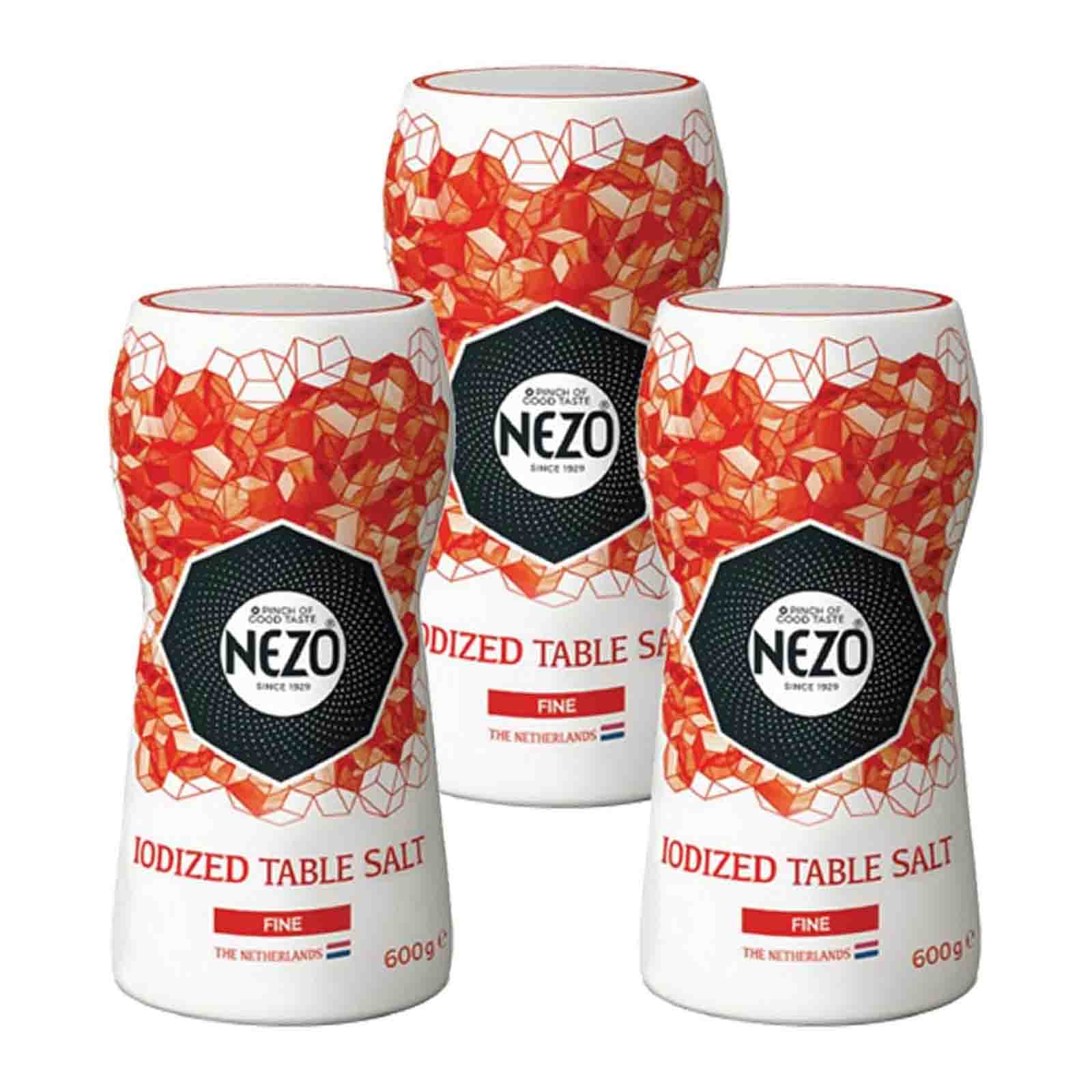 SALT TABLE FINE IODIZED NEZO ( 3 x 600 GM )