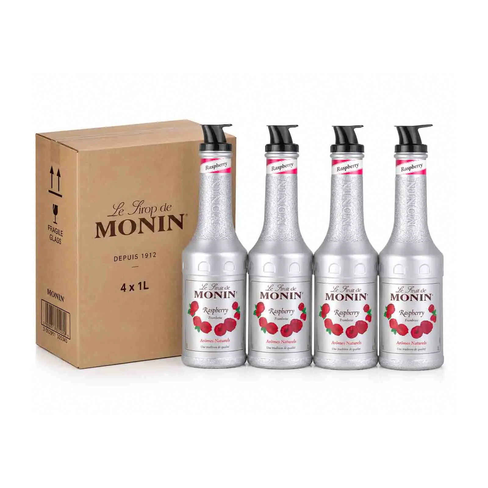 FRUIT MIX RASPBERRY MONIN ( 4 X 1 LTR )