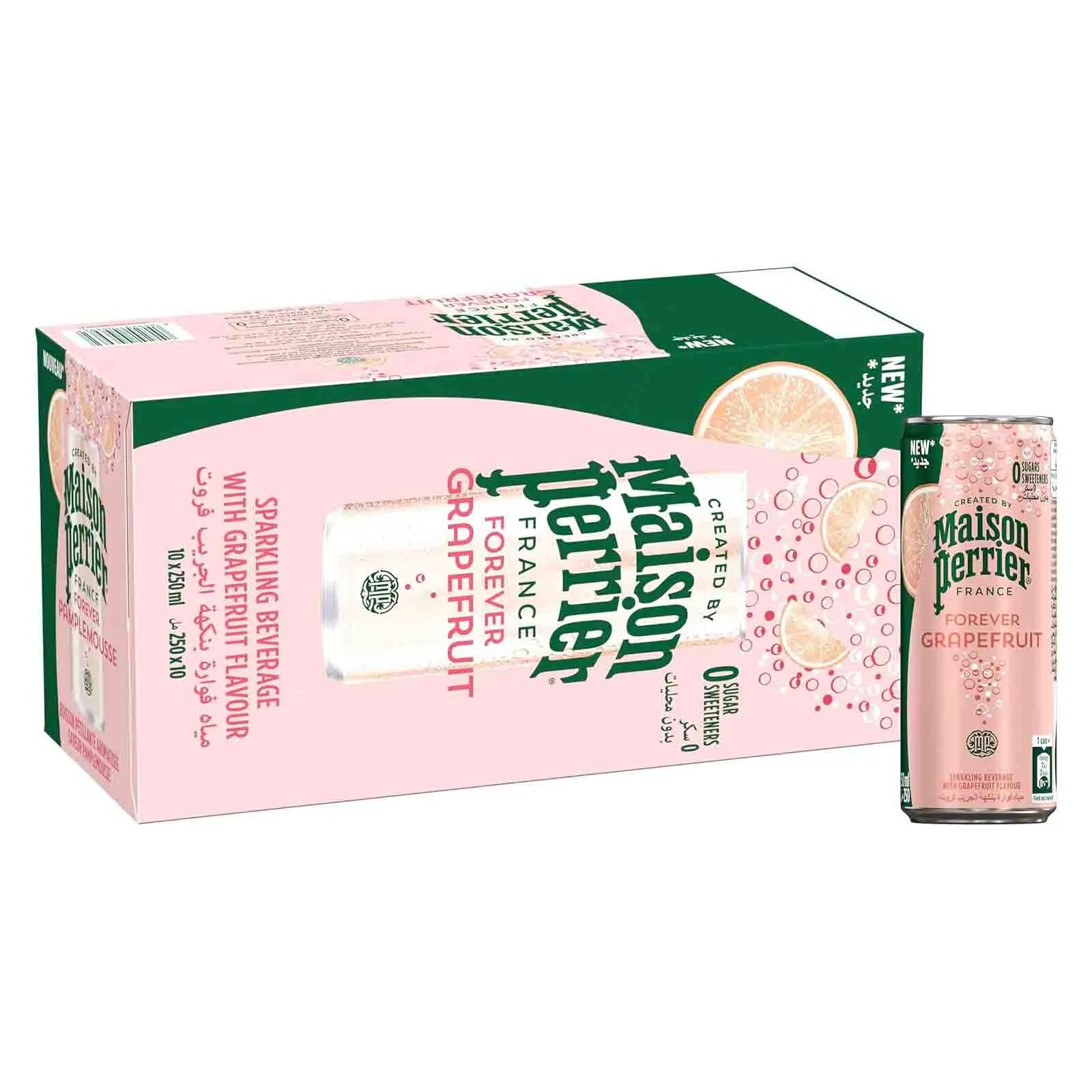 BEVERAGE SPARKLING WITH GRAPEFRUIT MAISON PERRIER ( 10 X 250 ML )